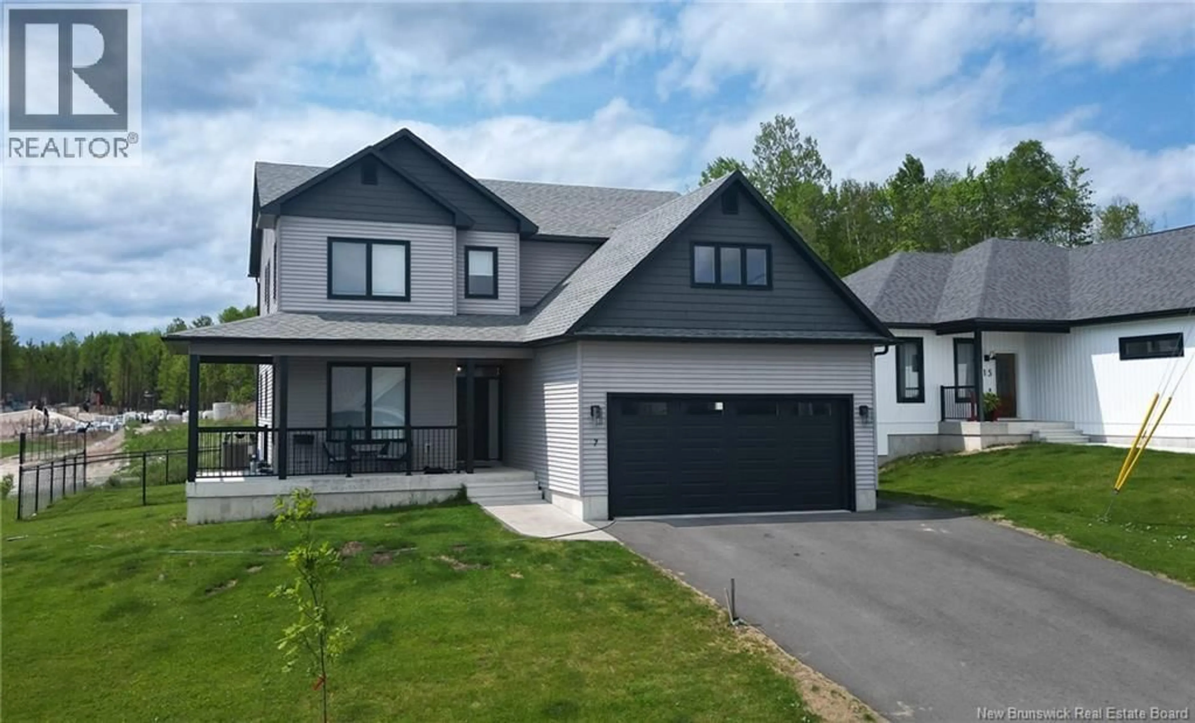 Home with vinyl exterior material, street for 7 AURORA STREET, Fredericton New Brunswick E3G0L3