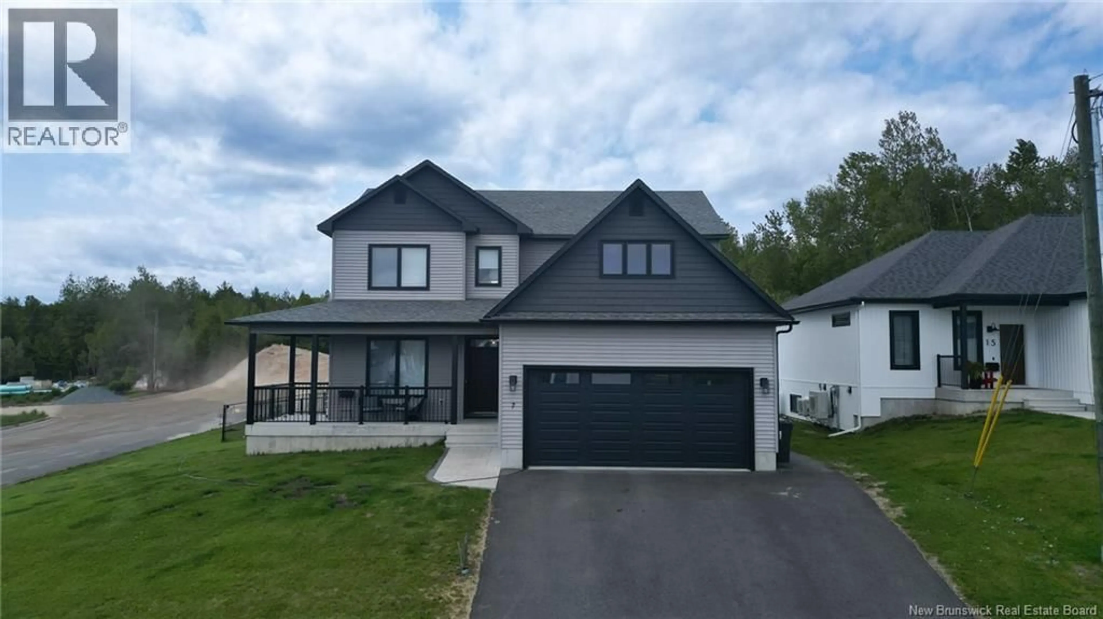 Home with vinyl exterior material, street for 7 AURORA STREET, Fredericton New Brunswick E3G0L3