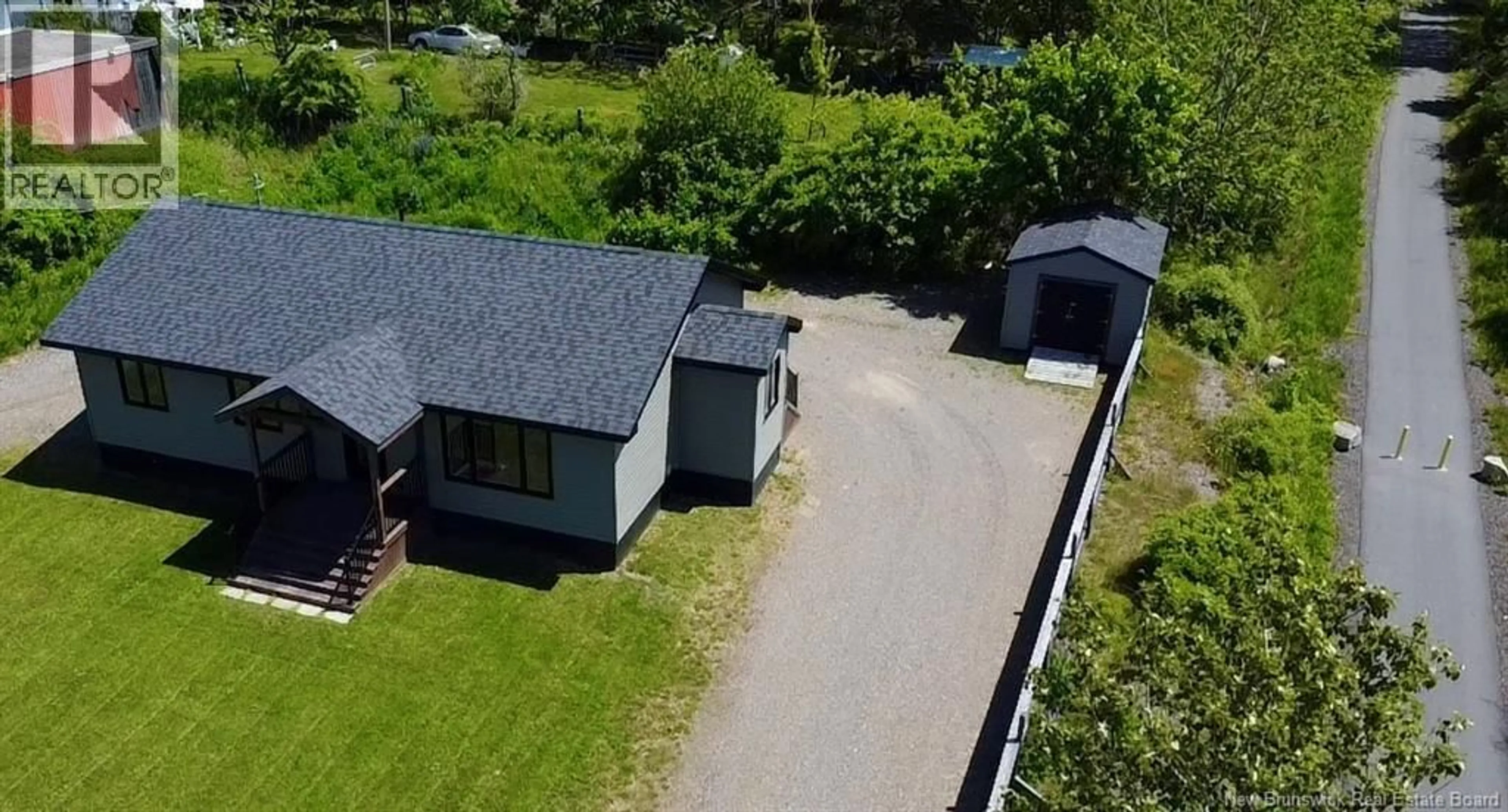 A pic from outside/outdoor area/front of a property/back of a property/a pic from drone, street for 3 HATT CRESCENT, St George New Brunswick E5C3G7
