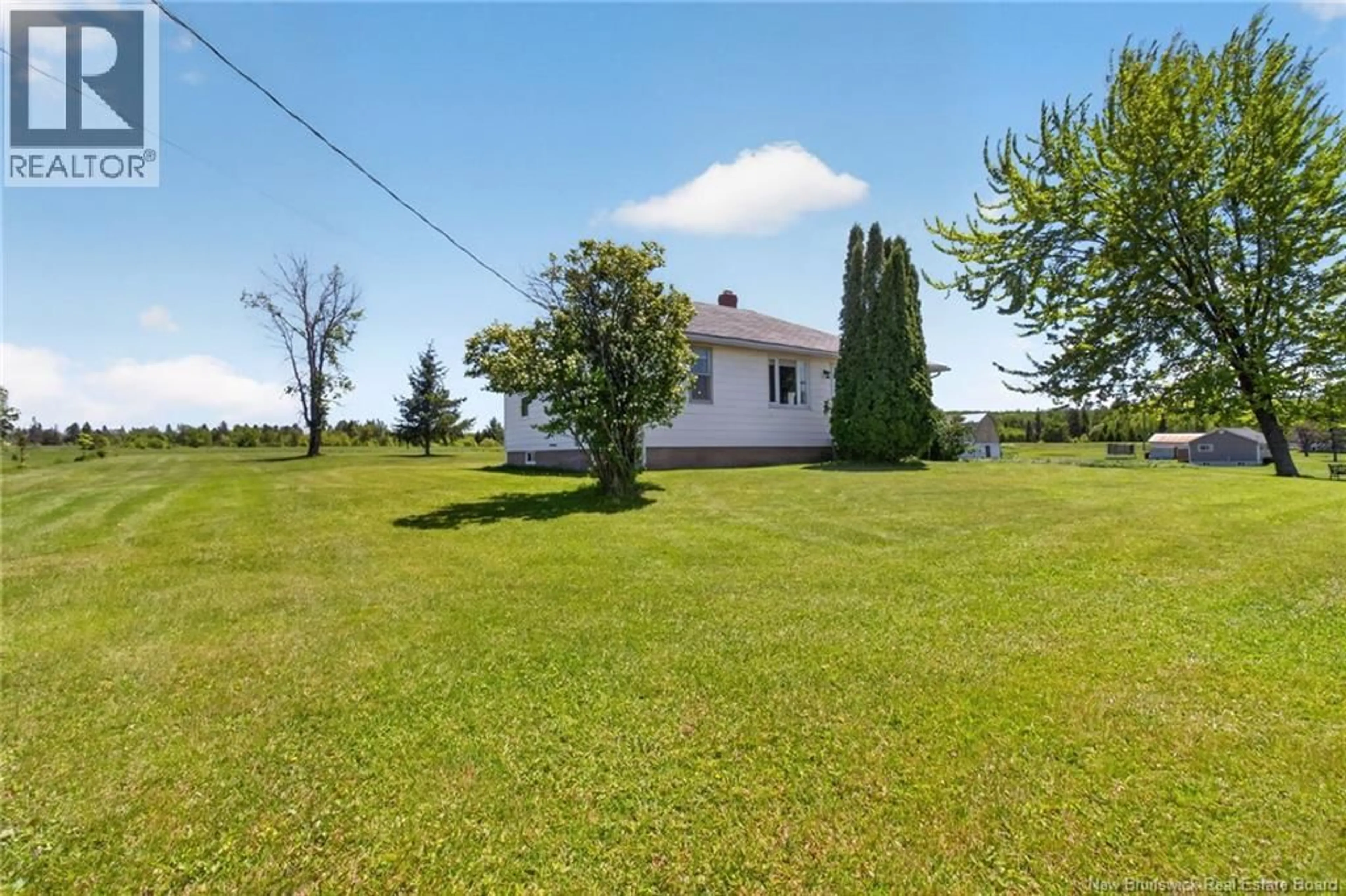 A pic from outside/outdoor area/front of a property/back of a property/a pic from drone, water/lake/river/ocean view for 5 INTERVALE ROAD, Intervale New Brunswick E4Z4X7