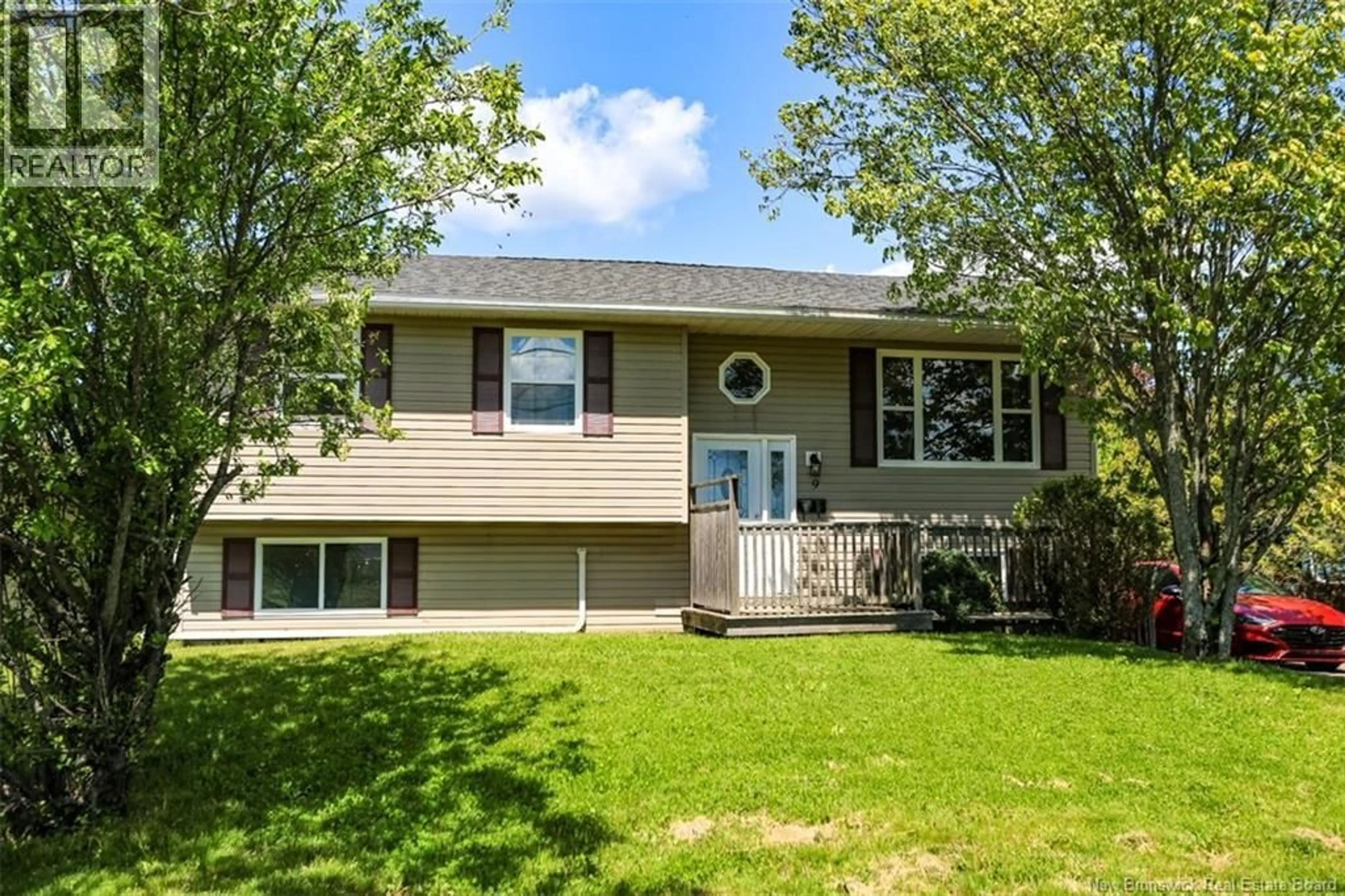 Home with vinyl exterior material, street for 9 PARKHILL DRIVE, Saint John New Brunswick E2J2V3