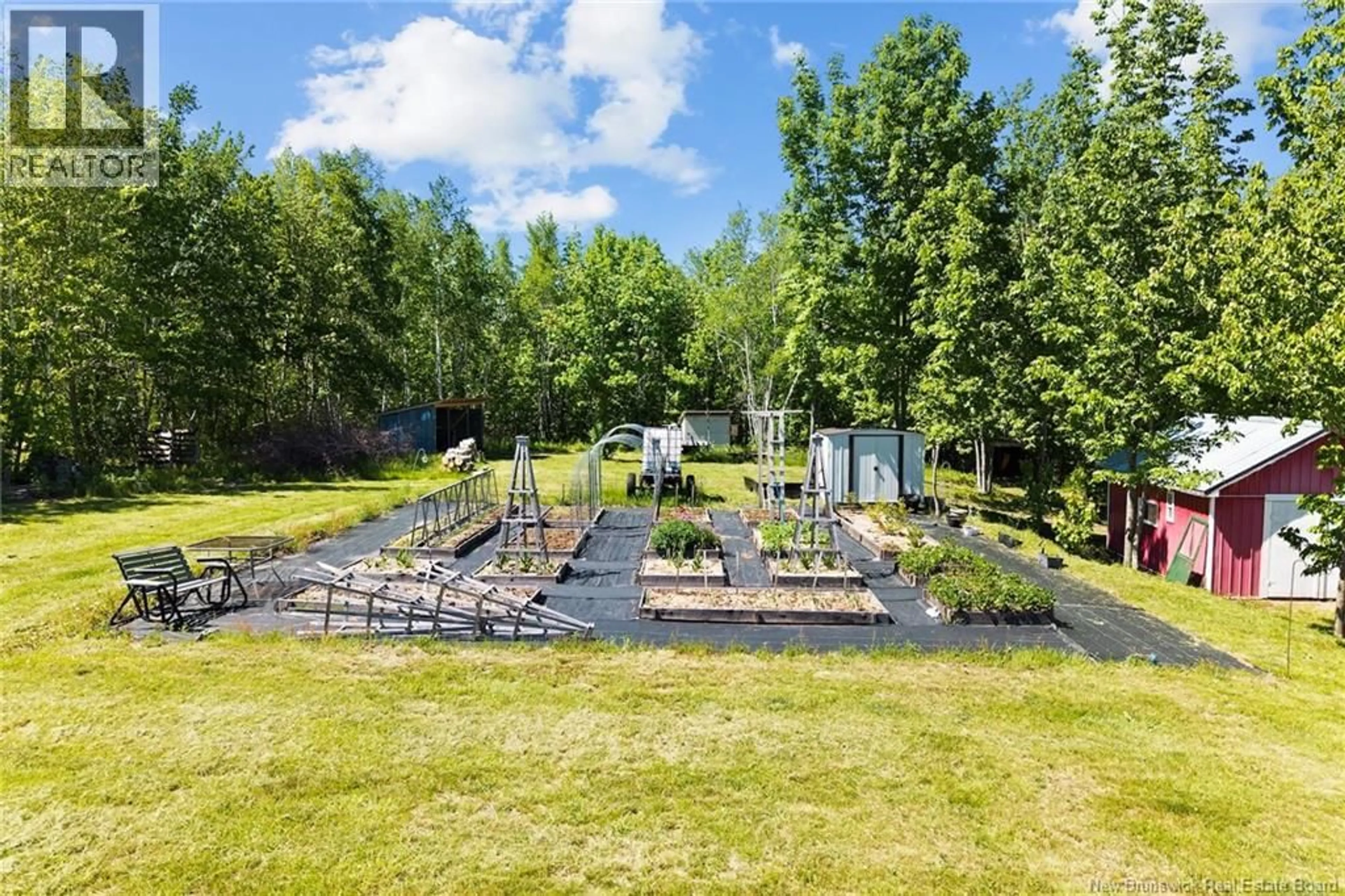 A pic from outside/outdoor area/front of a property/back of a property/a pic from drone, forest/trees view for 5449 ROUTE 105, Whites Cove New Brunswick E4C3J1