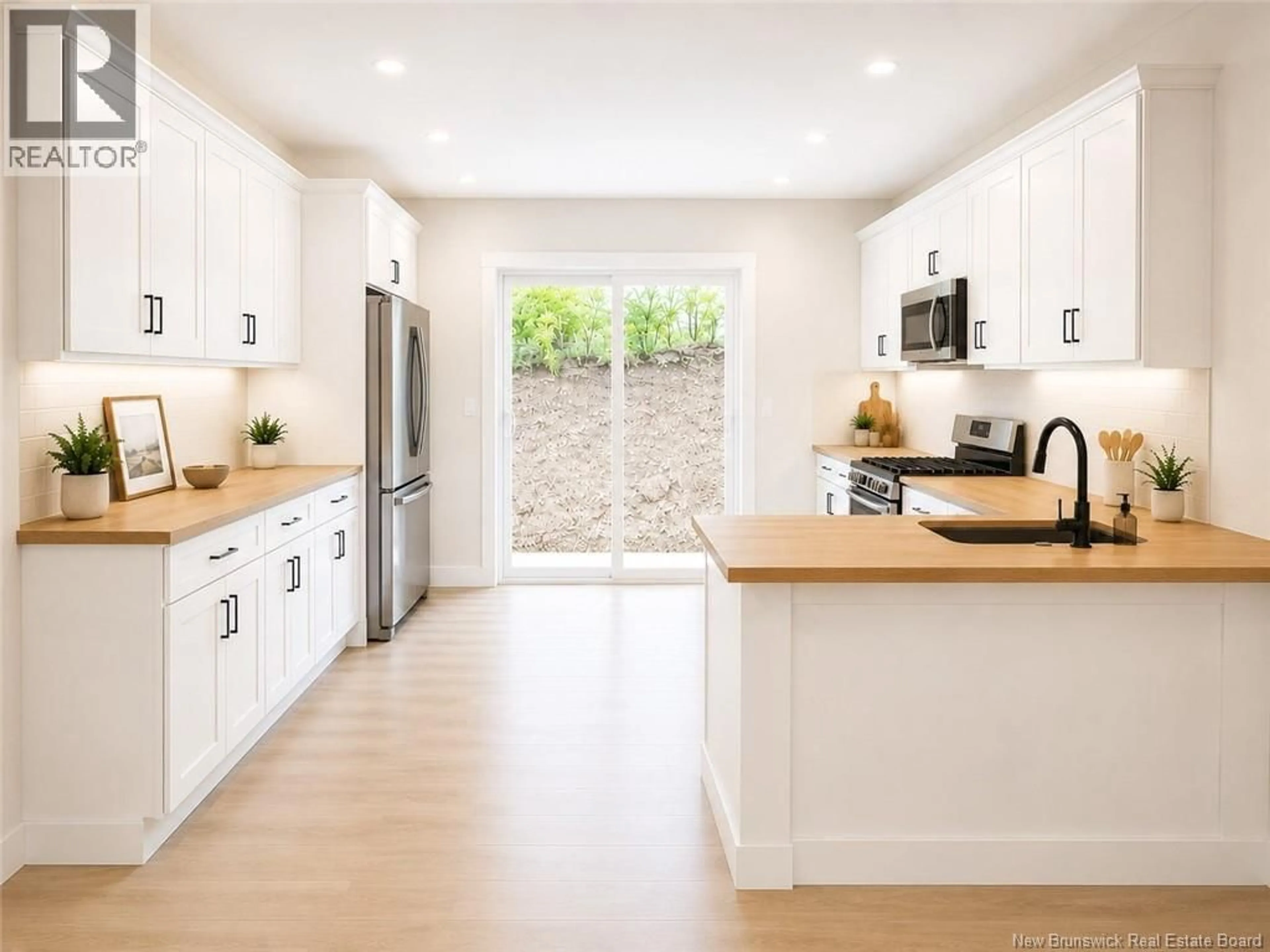 Open concept kitchen, ceramic/tile floor for 11 DENIS STREET, Saint-Antoine New Brunswick E4V0E6