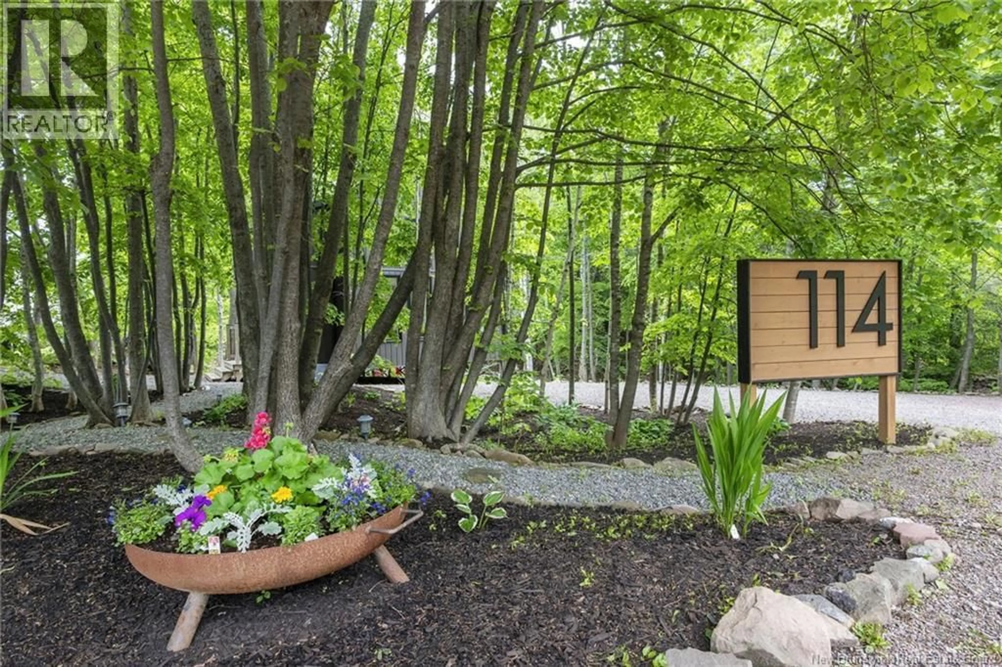 Patio, forest/trees view for 114 ROUTE 133, Shediac New Brunswick E4P3E2