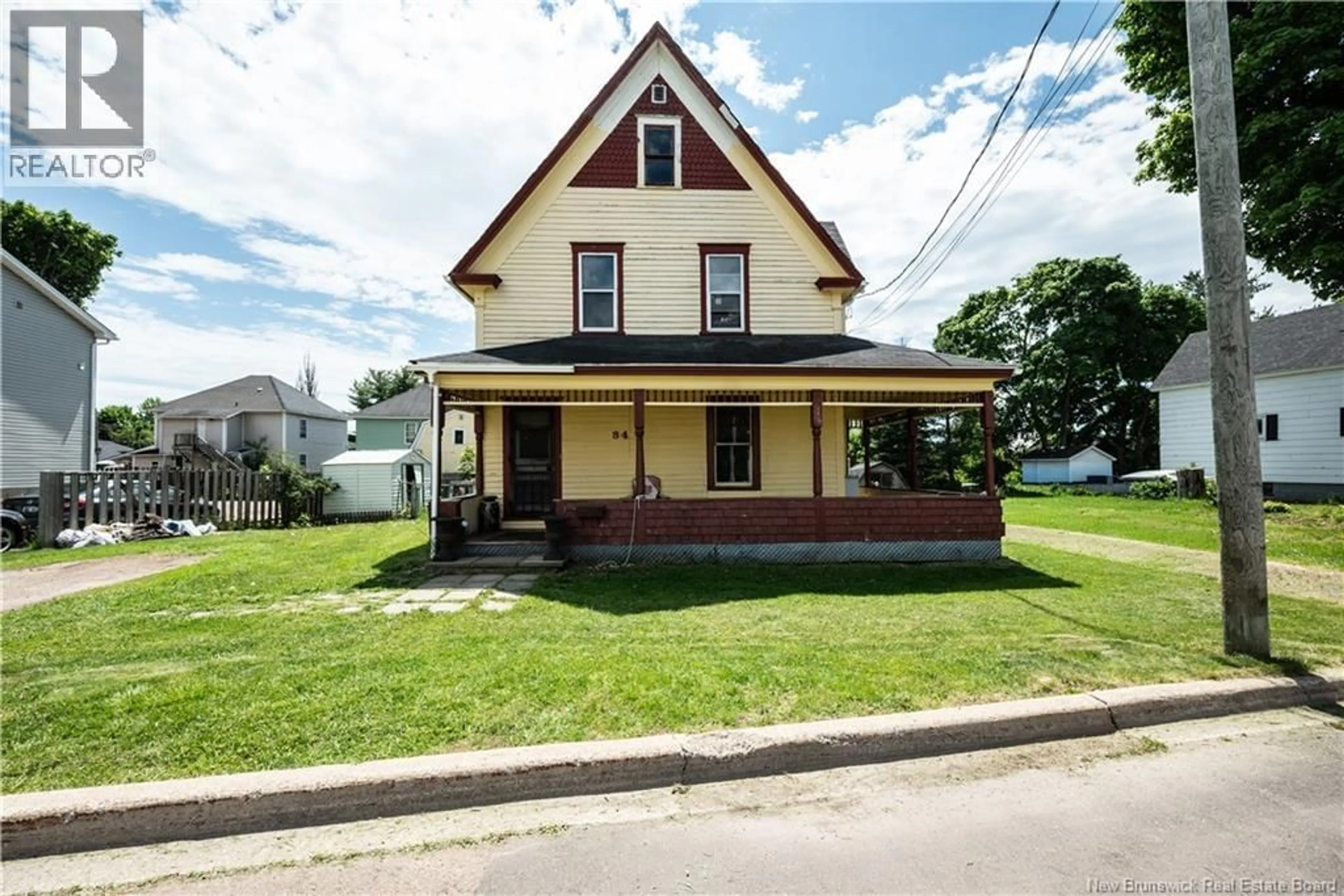 Home with vinyl exterior material, street for 34 RINGWOOD STREET, Moncton New Brunswick E1A2W3