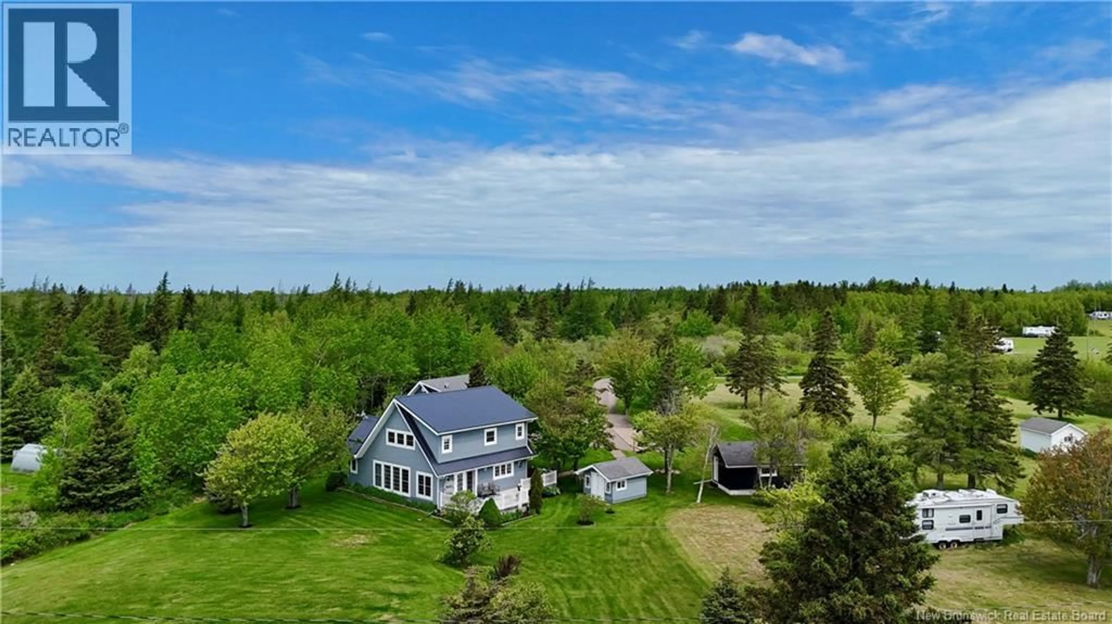 A pic from outside/outdoor area/front of a property/back of a property/a pic from drone, water/lake/river/ocean view for 29 FILLMORE, Upper Cape New Brunswick E4M0B1