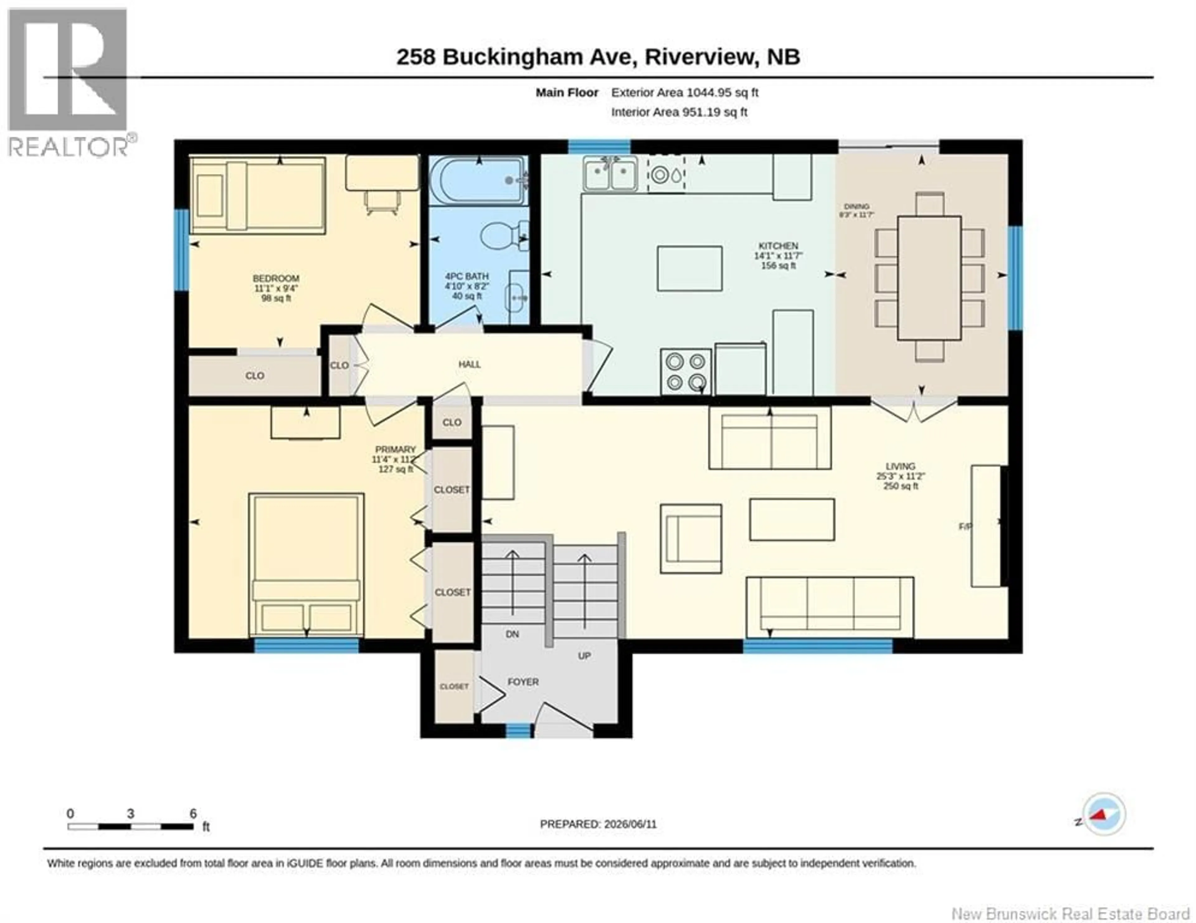 Floor plan for 258 BUCKINGHAM AVENUE, Moncton New Brunswick E1B2N8