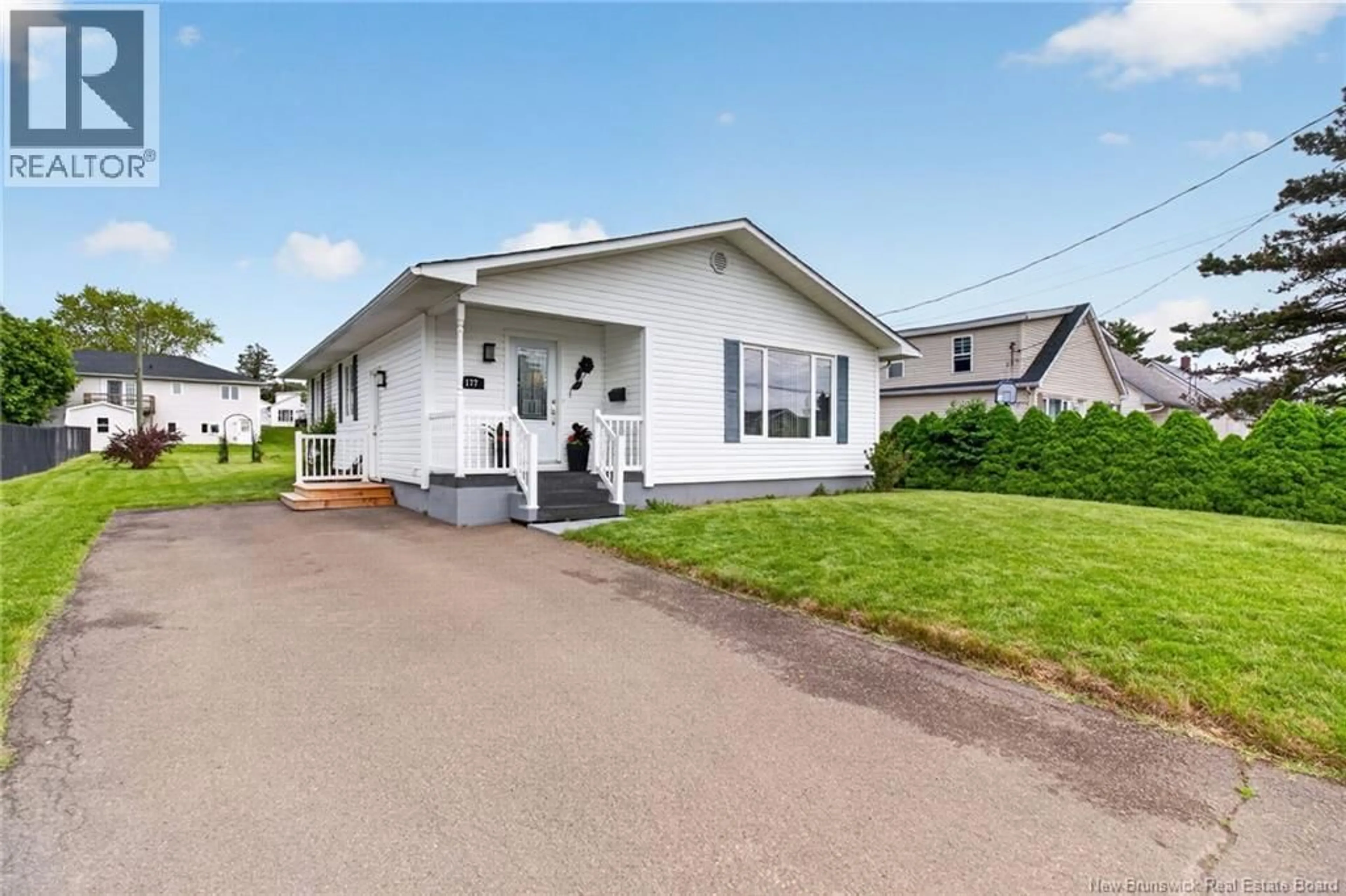 Home with vinyl exterior material, street for 177 GASPE, Dieppe New Brunswick E1A1W4
