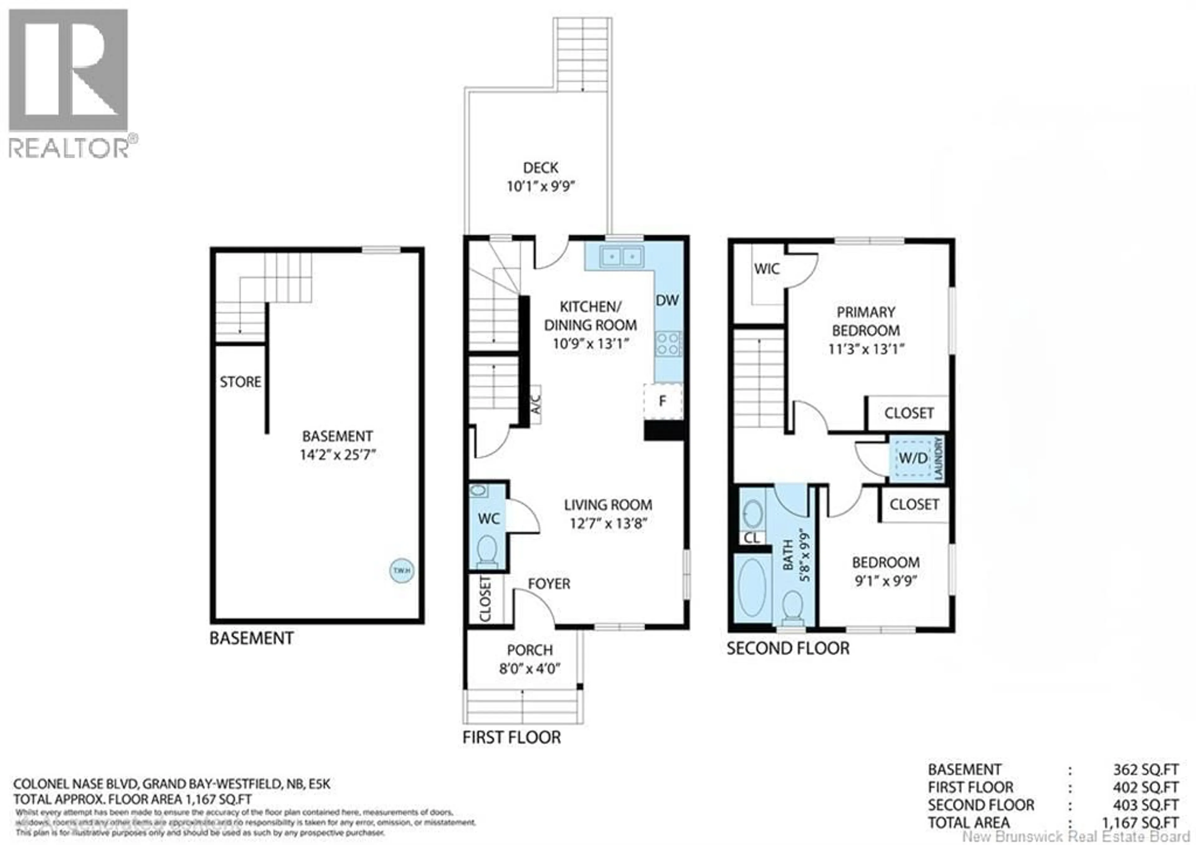 Floor plan for 102 - 290 COLONEL NASE BOULEVARD, Grand Bay-Westfield New Brunswick E5K0G6