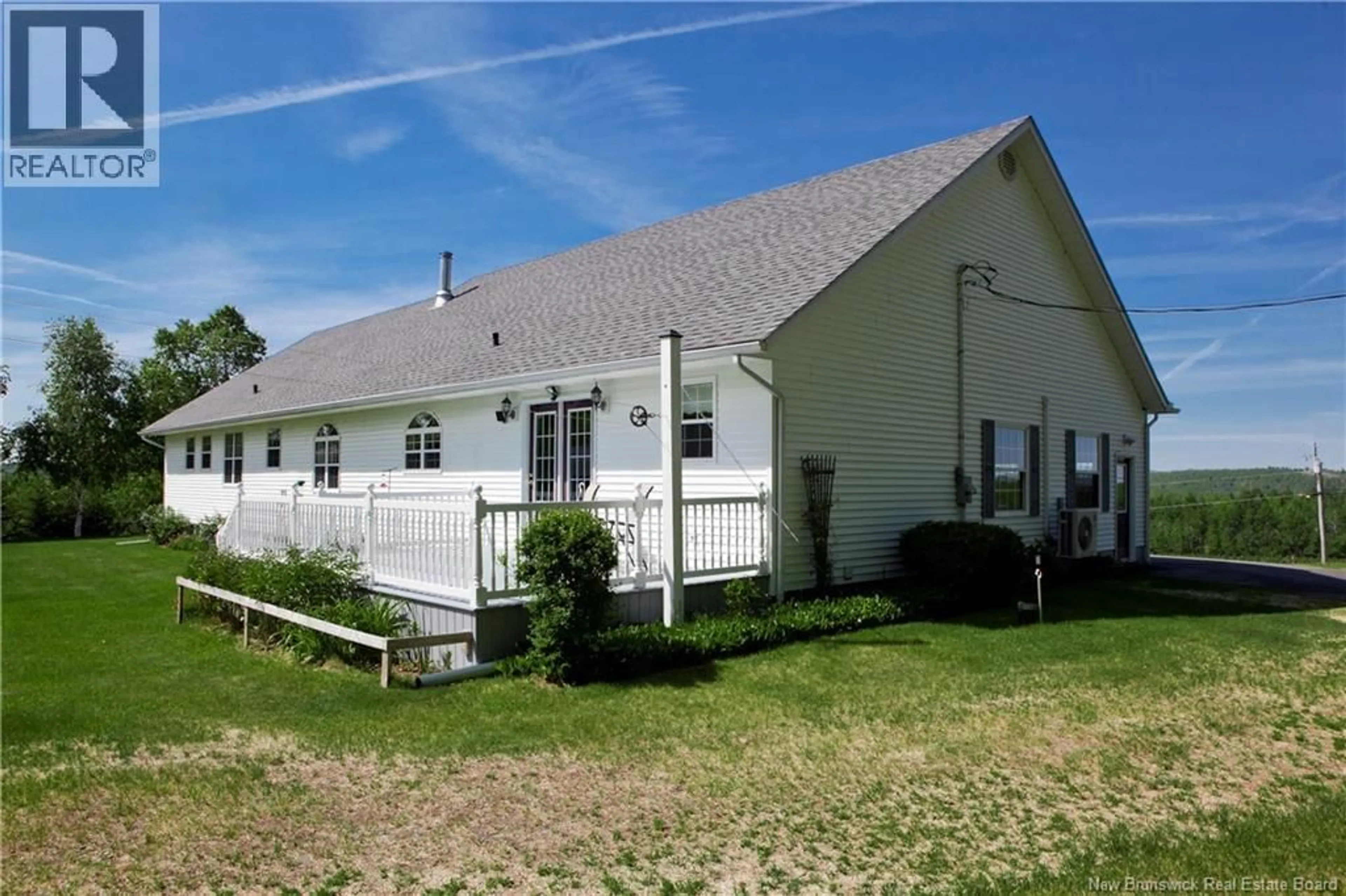 A pic from outside/outdoor area/front of a property/back of a property/a pic from drone, building for 1456 570 ROUTE, Gordonsville New Brunswick E7L2N1
