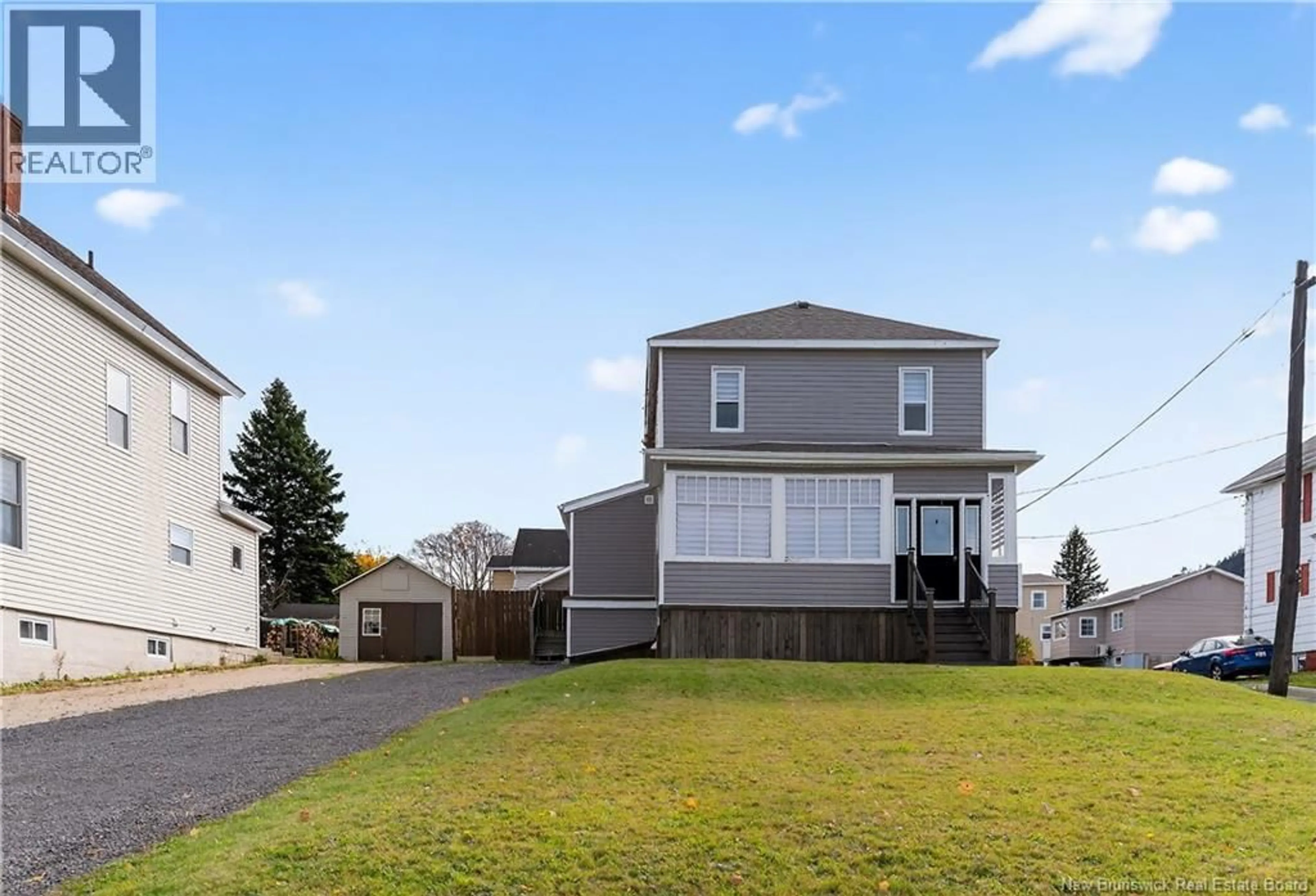Home with vinyl exterior material, street for 16 DUKE STREET, Campbellton New Brunswick E3N2K2