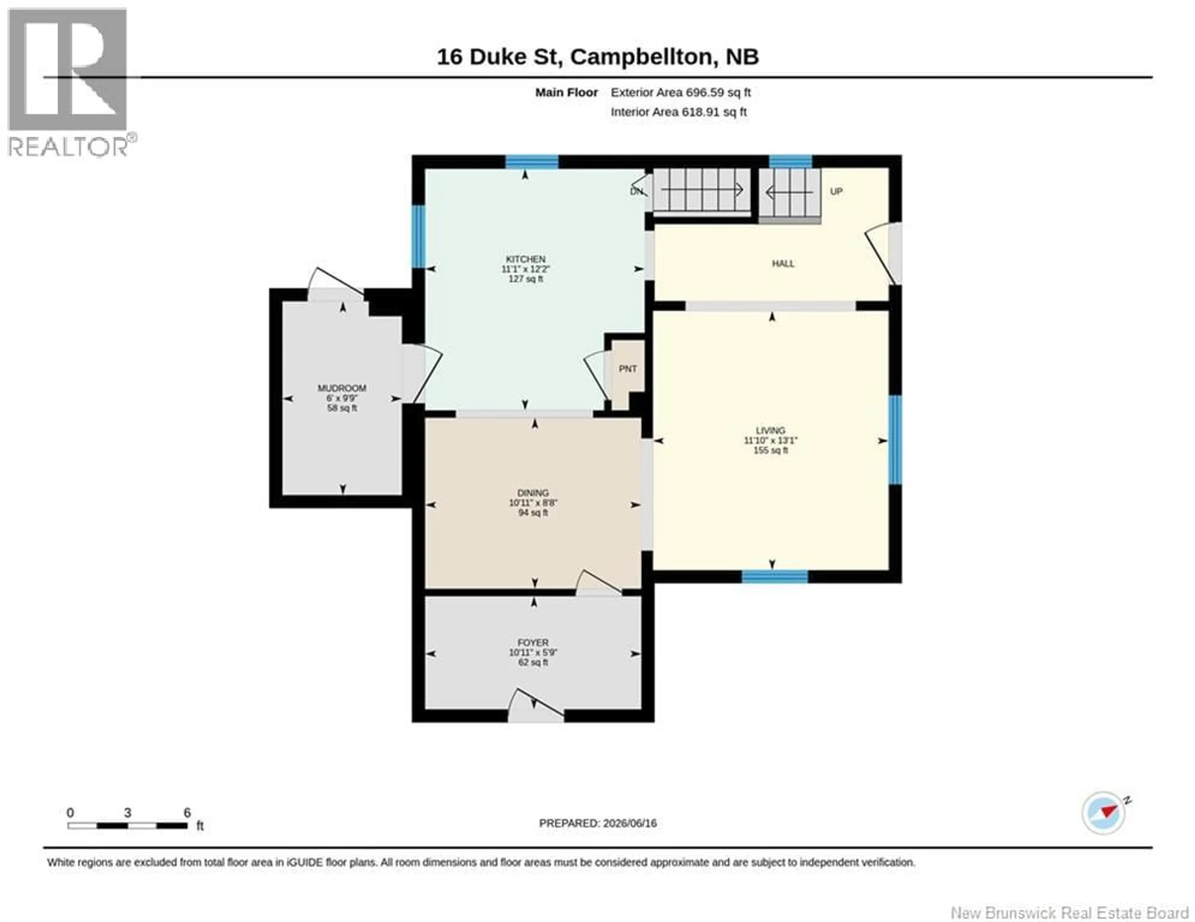 Floor plan for 16 DUKE STREET, Campbellton New Brunswick E3N2K2