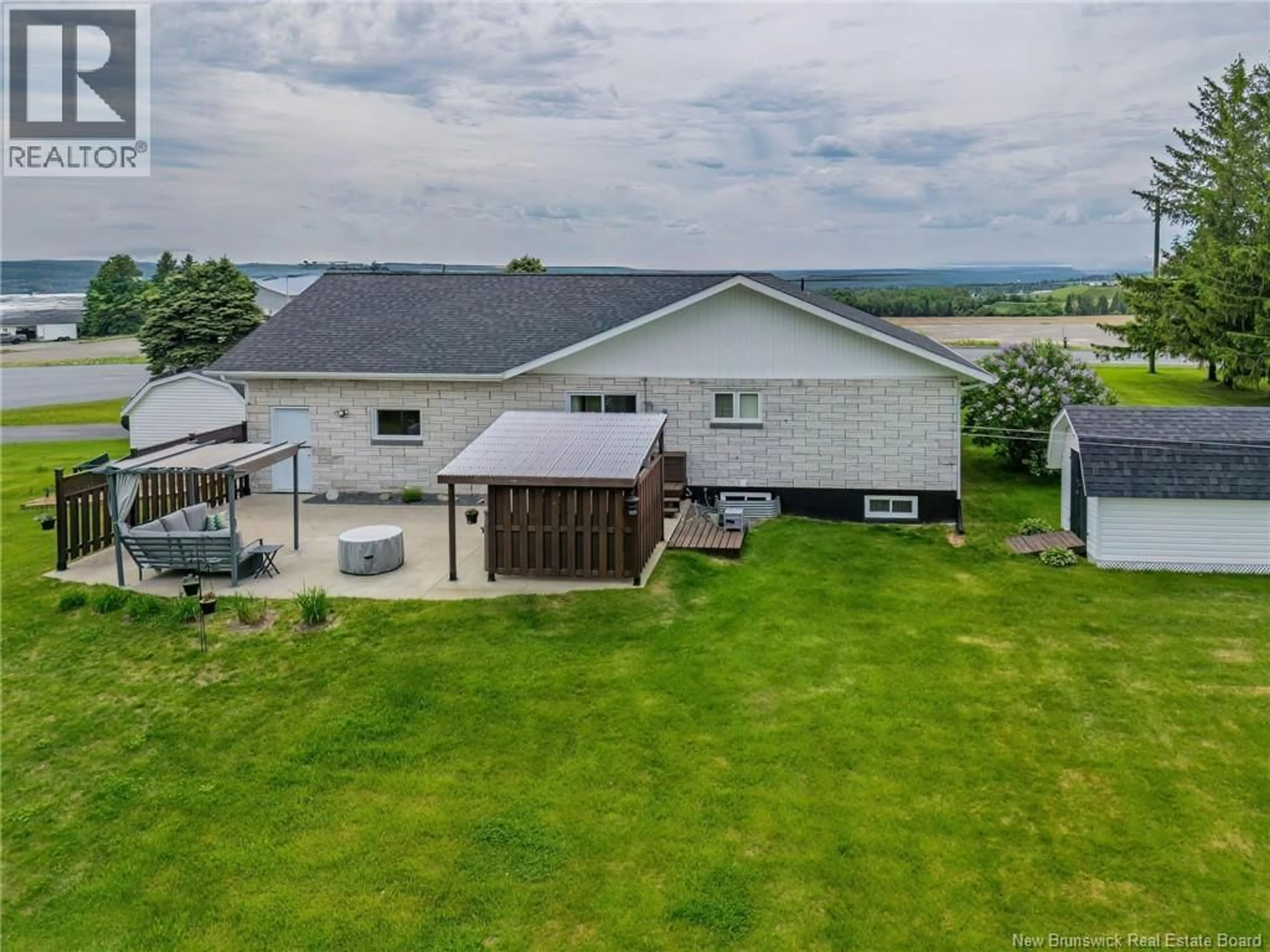 A pic from outside/outdoor area/front of a property/back of a property/a pic from drone, water/lake/river/ocean view for 155 SAINT-ANDRE ROAD, Saint-André New Brunswick E3Y3Y9