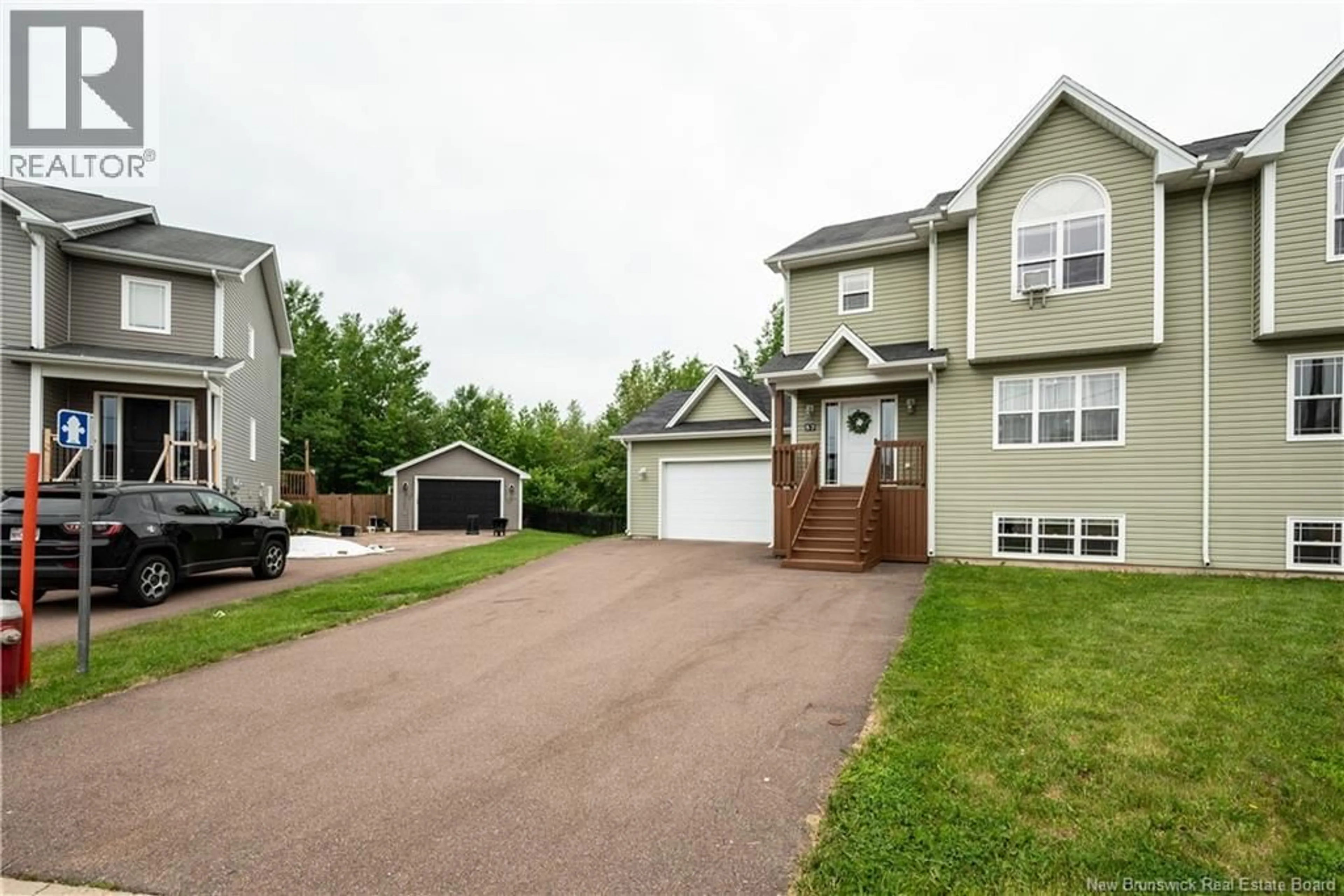 Home with vinyl exterior material, street for 57 CASPIAN COURT, Moncton New Brunswick E1G1X8