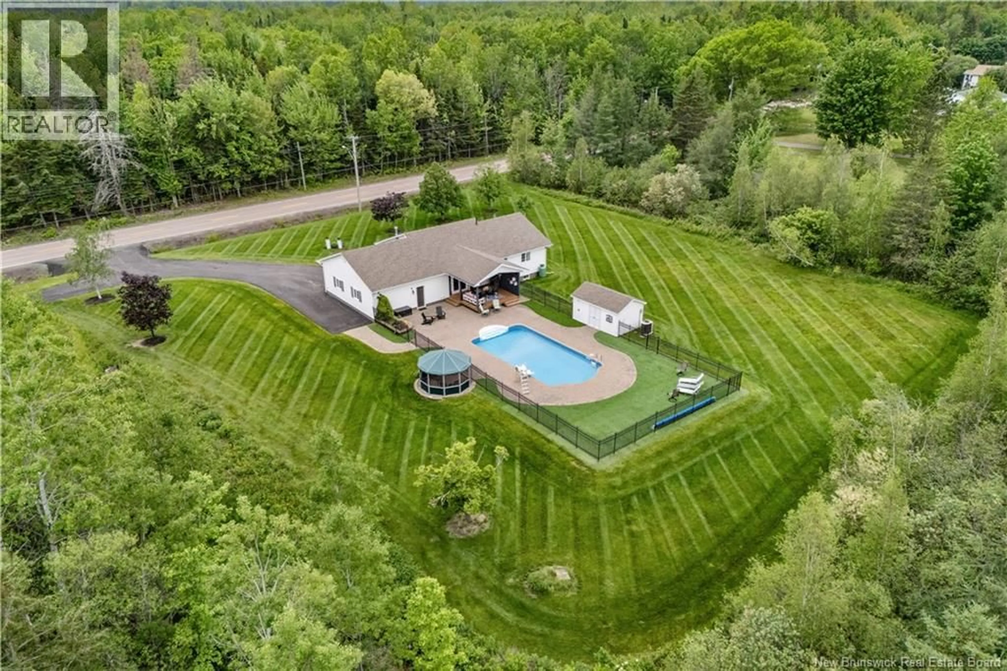 A pic from outside/outdoor area/front of a property/back of a property/a pic from drone, water/lake/river/ocean view for 1325 MCLAUGHLIN DRIVE, Moncton New Brunswick E1G3P8