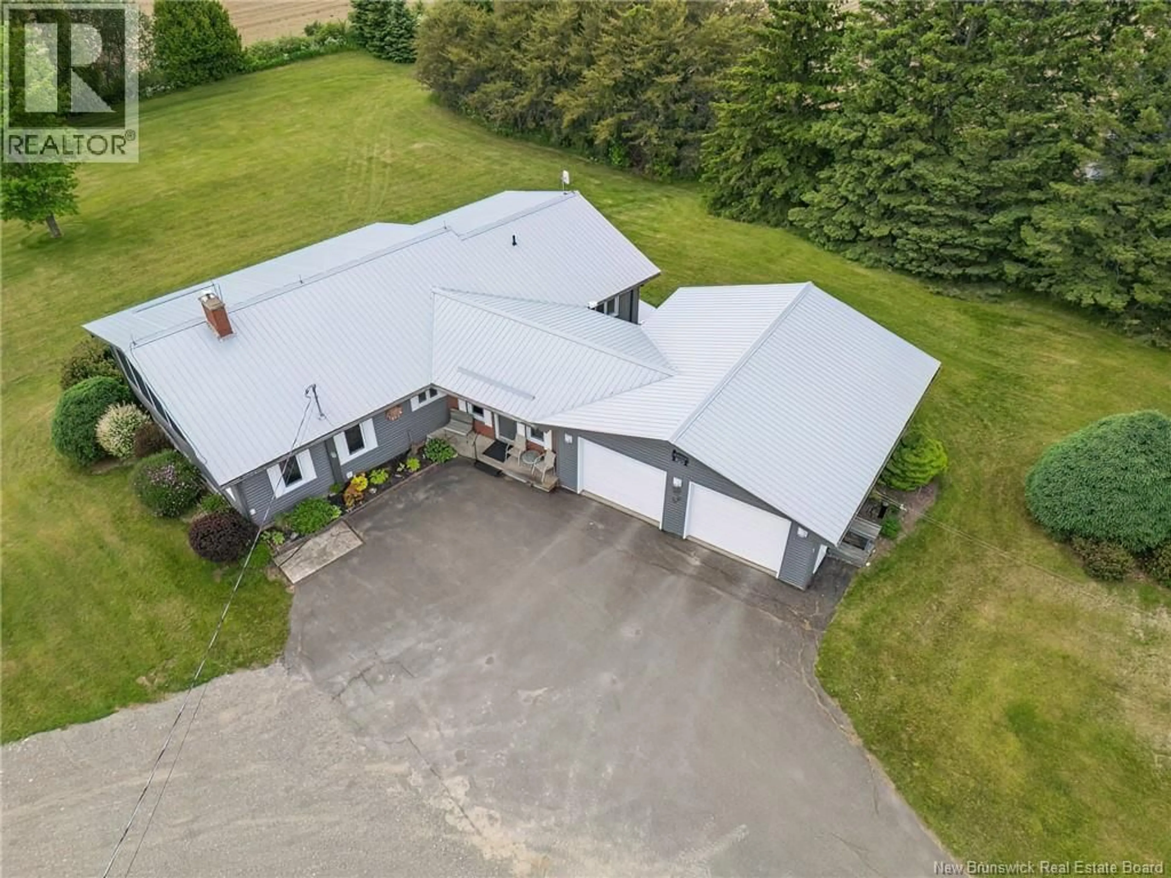A pic from outside/outdoor area/front of a property/back of a property/a pic from drone, building for 31 MAIN NEW DENMARK ROAD, New Denmark New Brunswick E7G2C1
