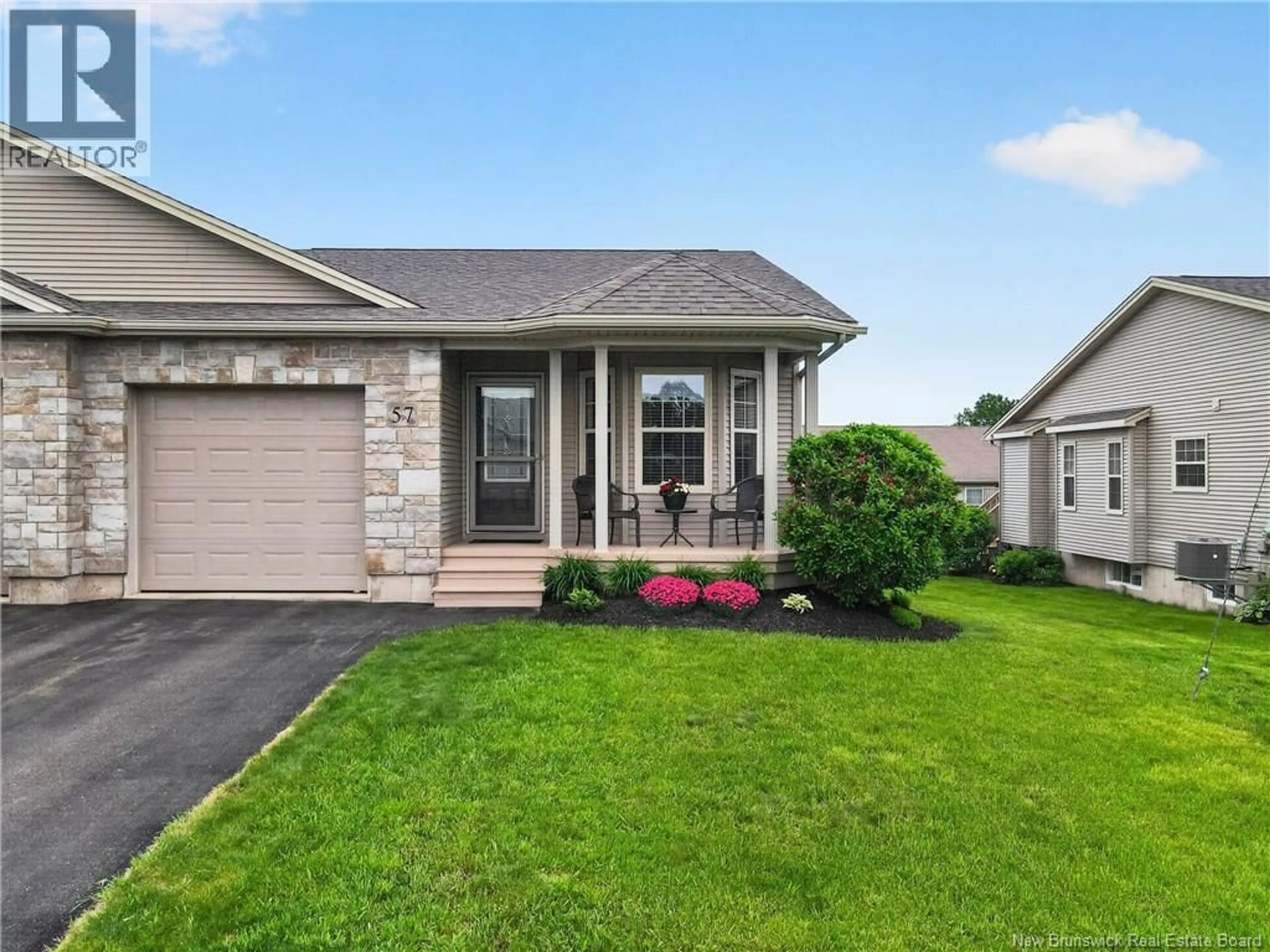 Home with vinyl exterior material, street for 57 LANGFORD STREET, Moncton New Brunswick E1G5M7