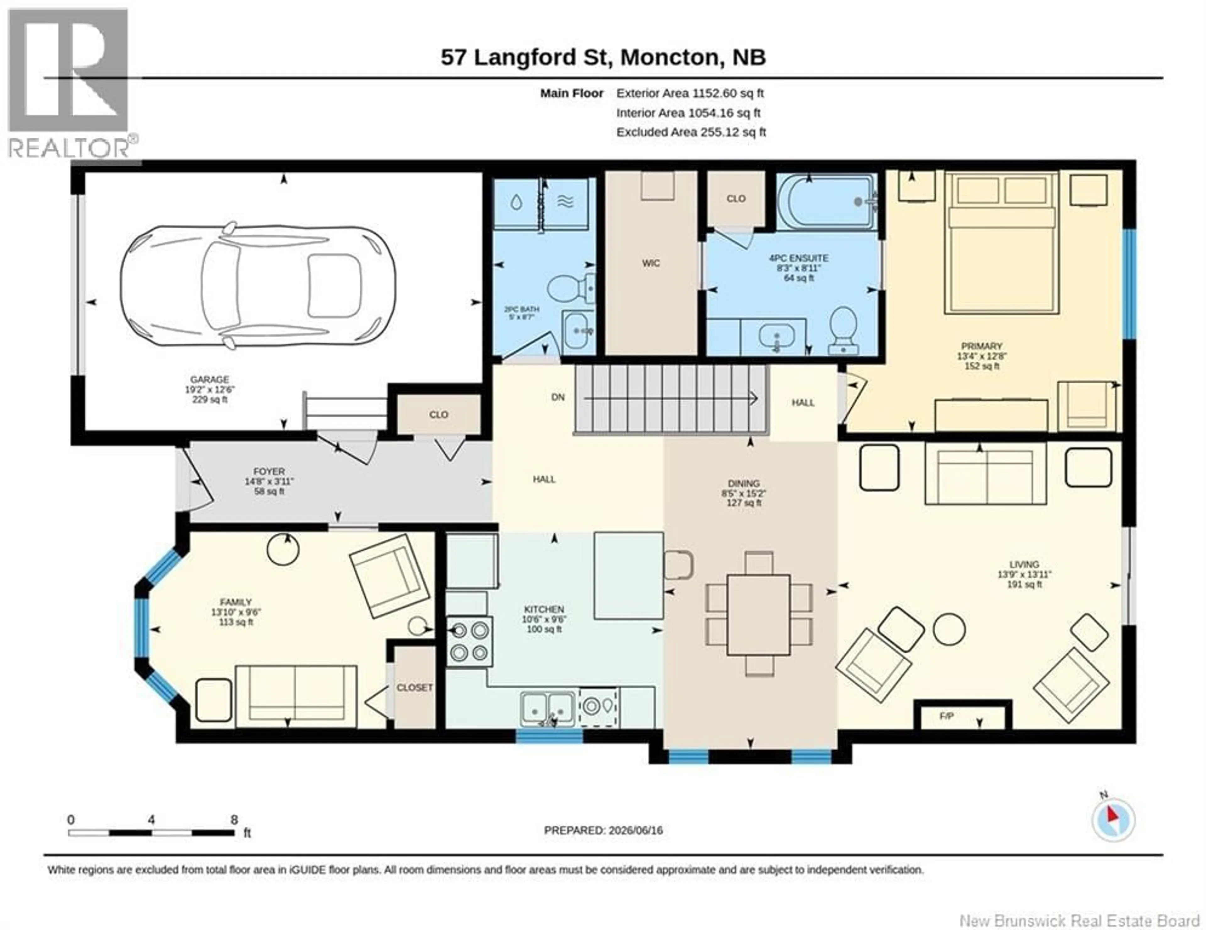 Floor plan for 57 LANGFORD STREET, Moncton New Brunswick E1G5M7