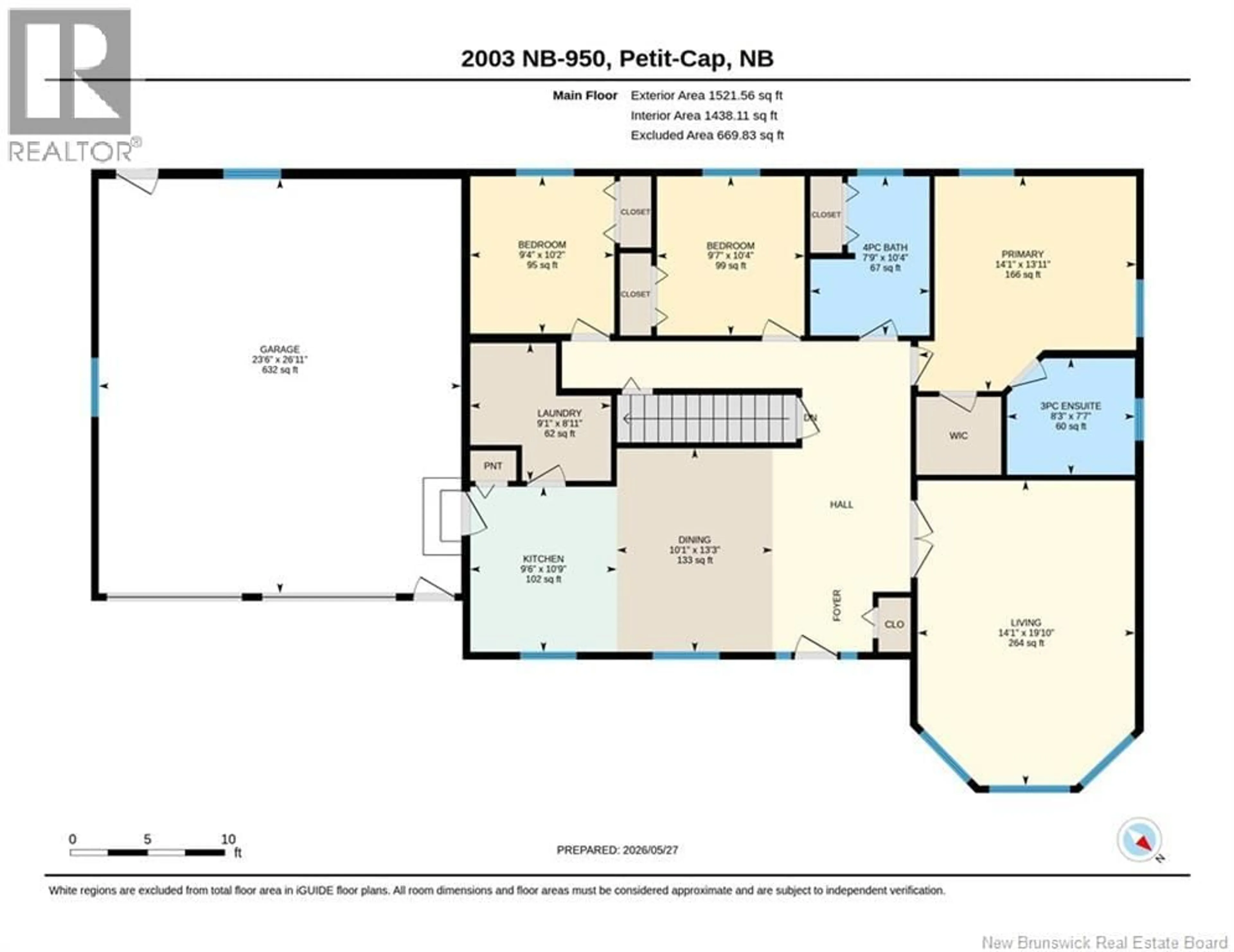 Floor plan for 2003 ROUTE 950, Petit-Cap New Brunswick E4N2H5