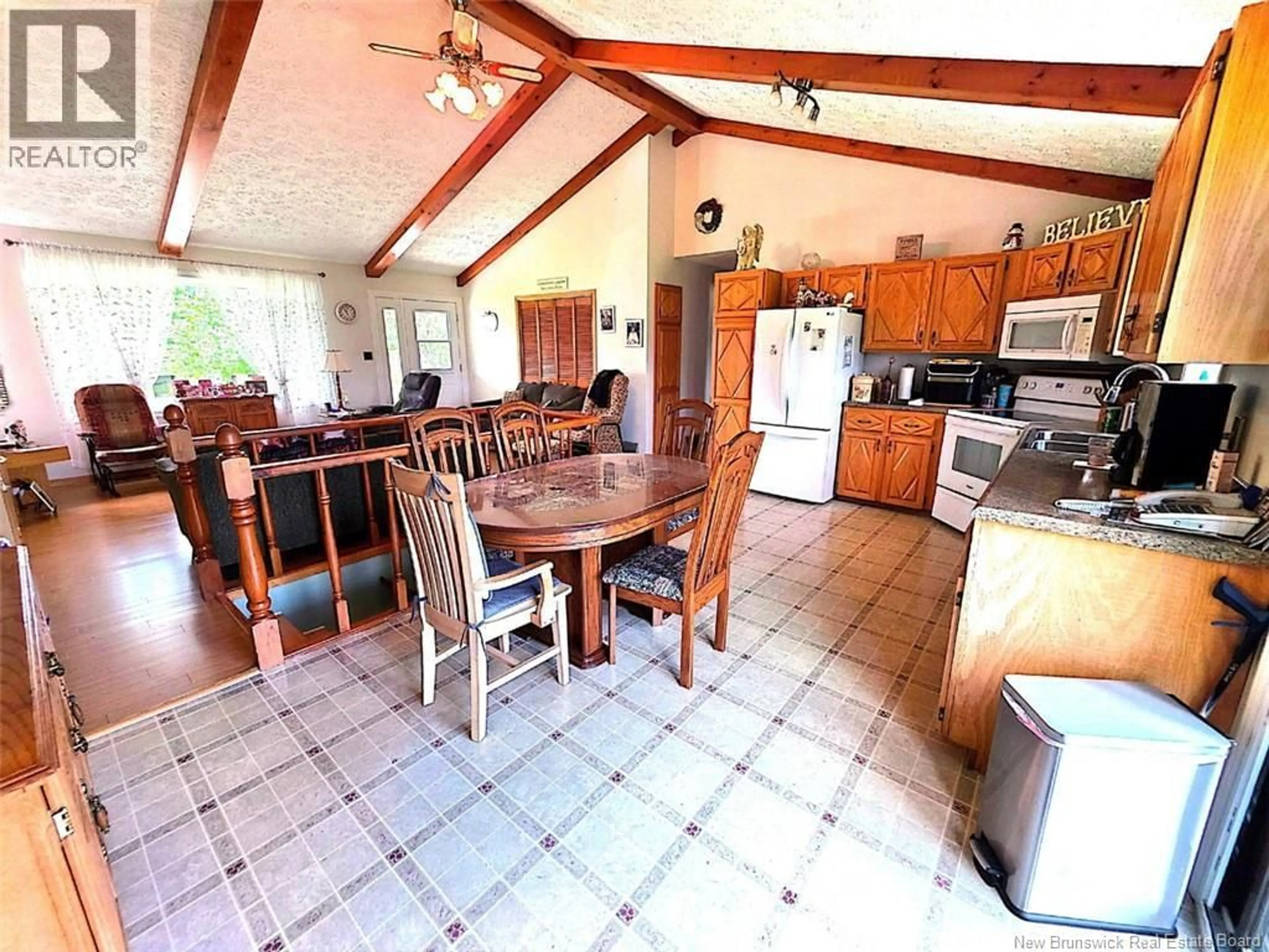 Open concept kitchen, ceramic/tile floor for 2923 ROUTE 205, Saint-François-de-Madawaska New Brunswick E7A1R4