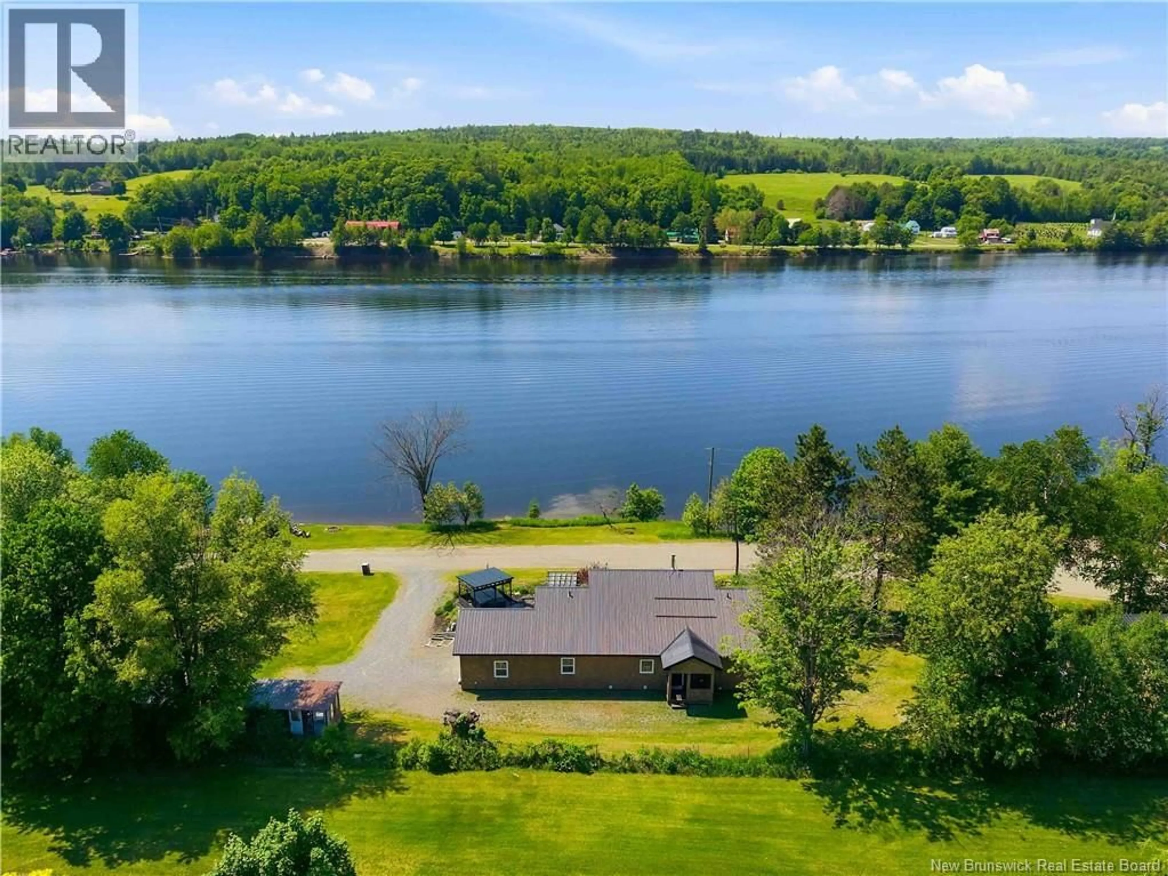 A pic from outside/outdoor area/front of a property/back of a property/a pic from drone, water/lake/river/ocean view for 31 HAWKSHAW ROAD, Hawkshaw New Brunswick E6G1N8