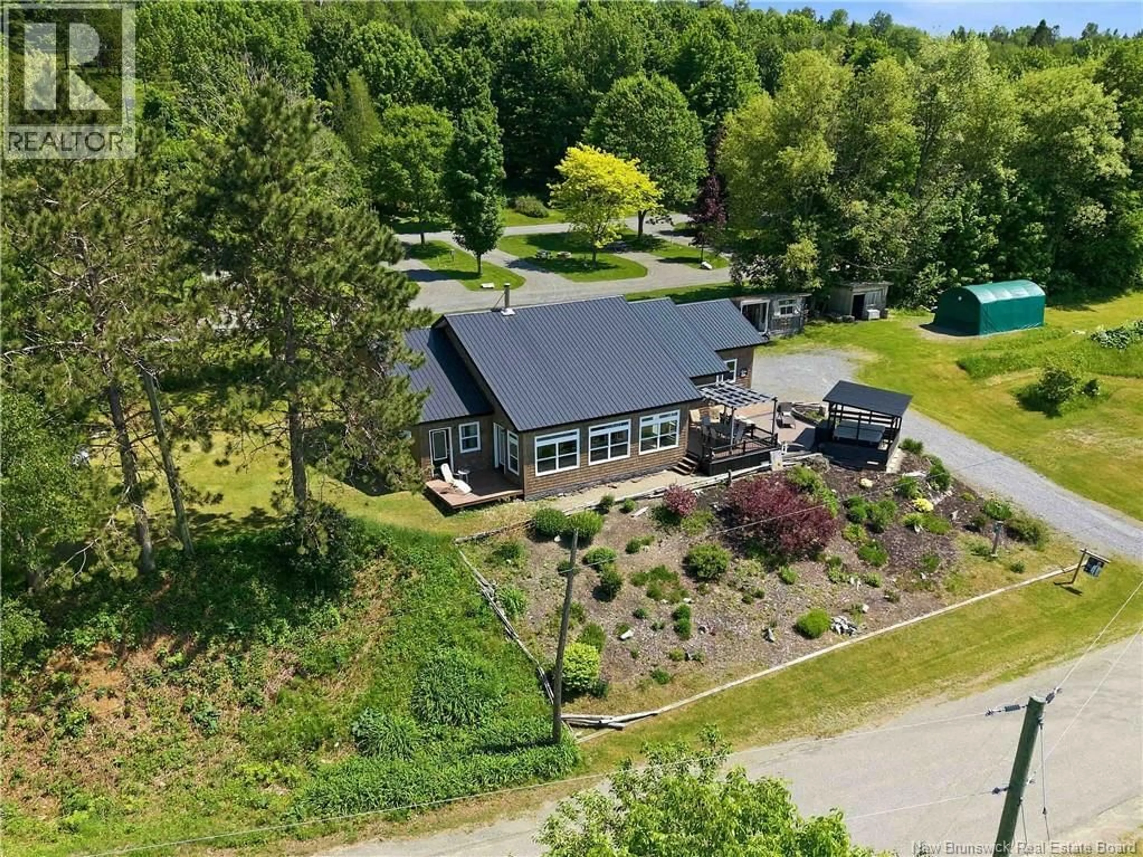 A pic from outside/outdoor area/front of a property/back of a property/a pic from drone, water/lake/river/ocean view for 31 HAWKSHAW ROAD, Hawkshaw New Brunswick E6G1N8