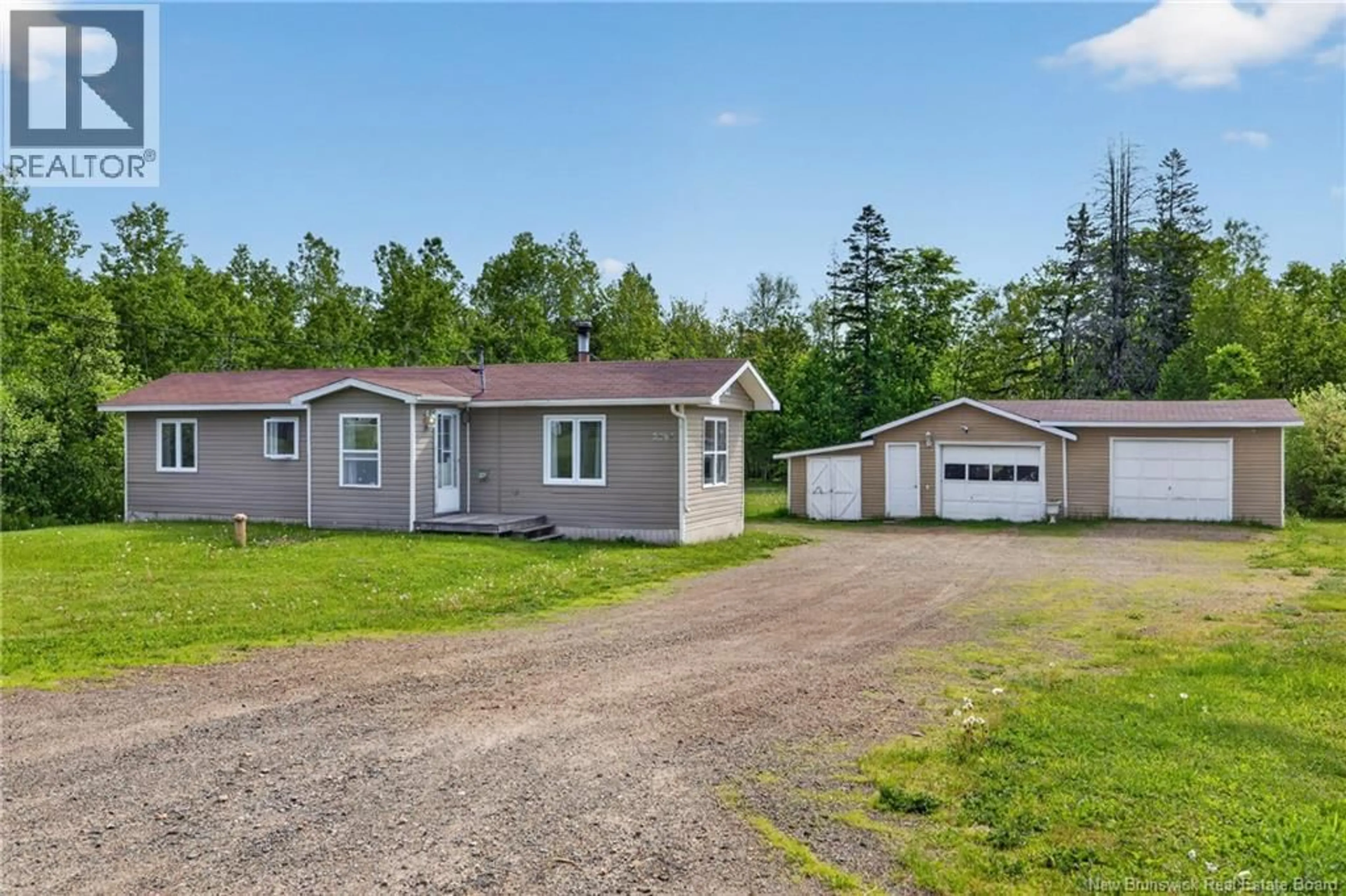 A pic from outside/outdoor area/front of a property/back of a property/a pic from drone, street for 3382 ROUTE 315, Laplante New Brunswick E8J2A9