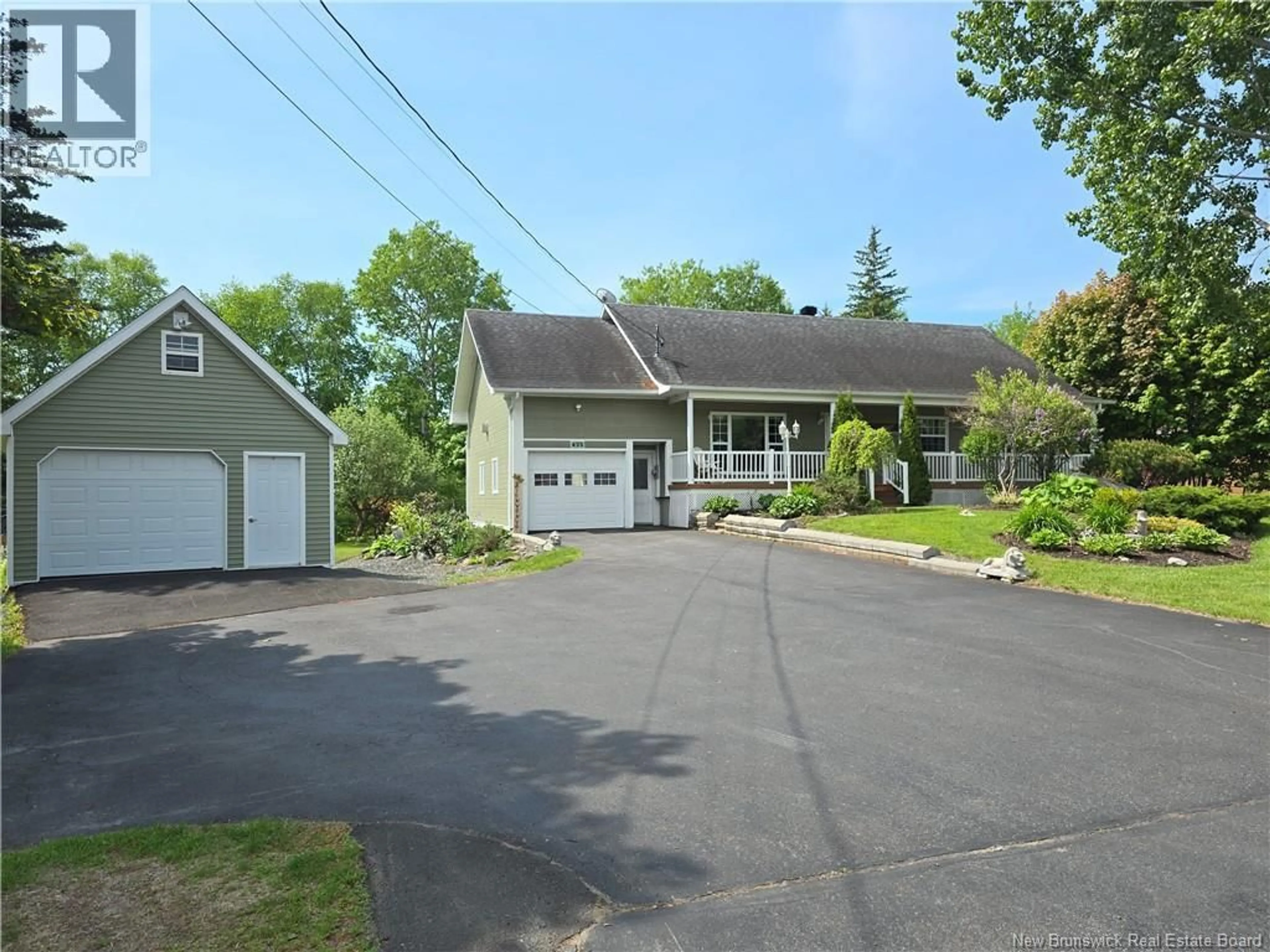 A pic from outside/outdoor area/front of a property/back of a property/a pic from drone, street for 435 ACADIE, Beresford New Brunswick E8K2C6