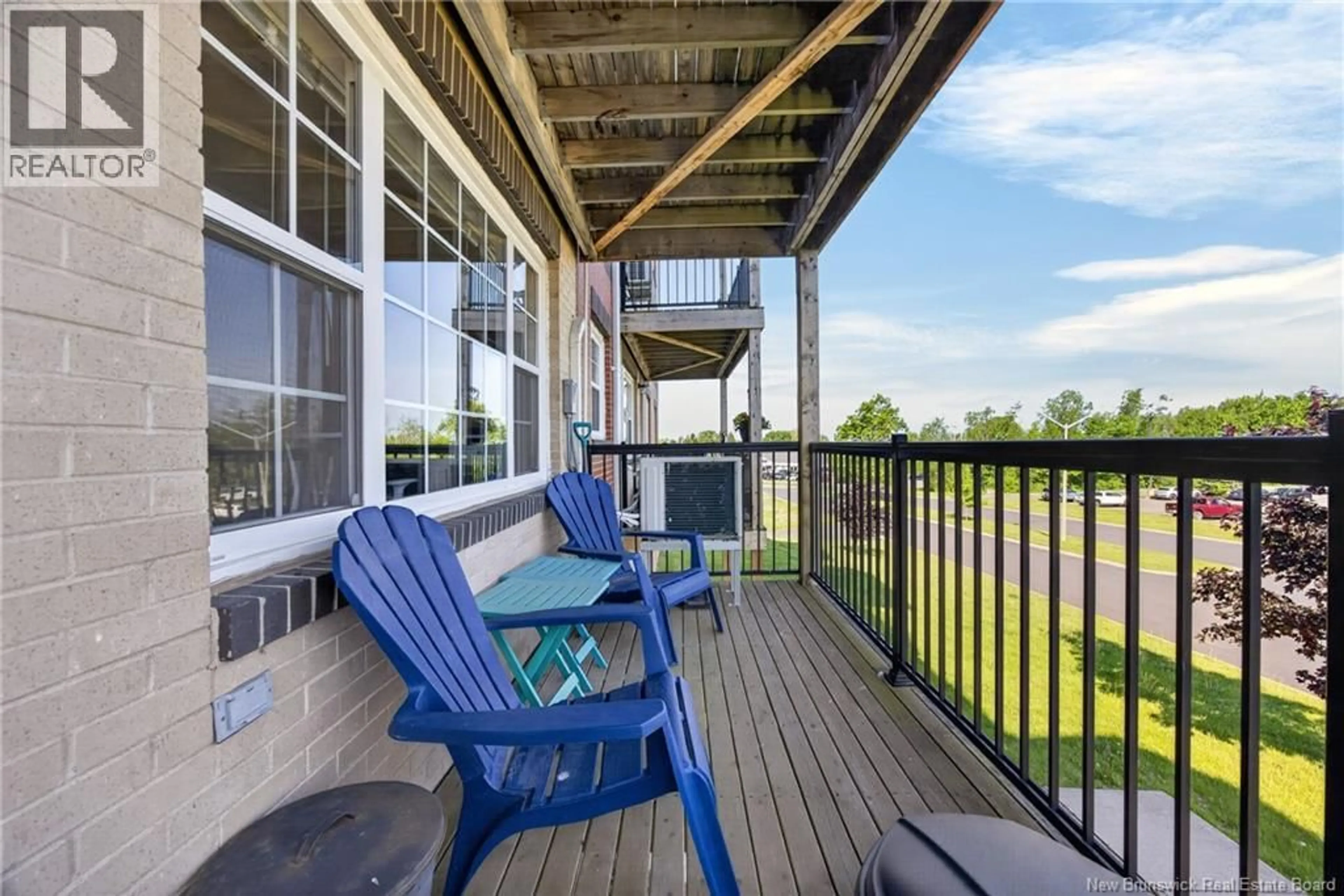 Patio, water/lake/river/ocean view for 204 - 65 BRAYSON BOULEVARD, Oromocto New Brunswick E2V0J2