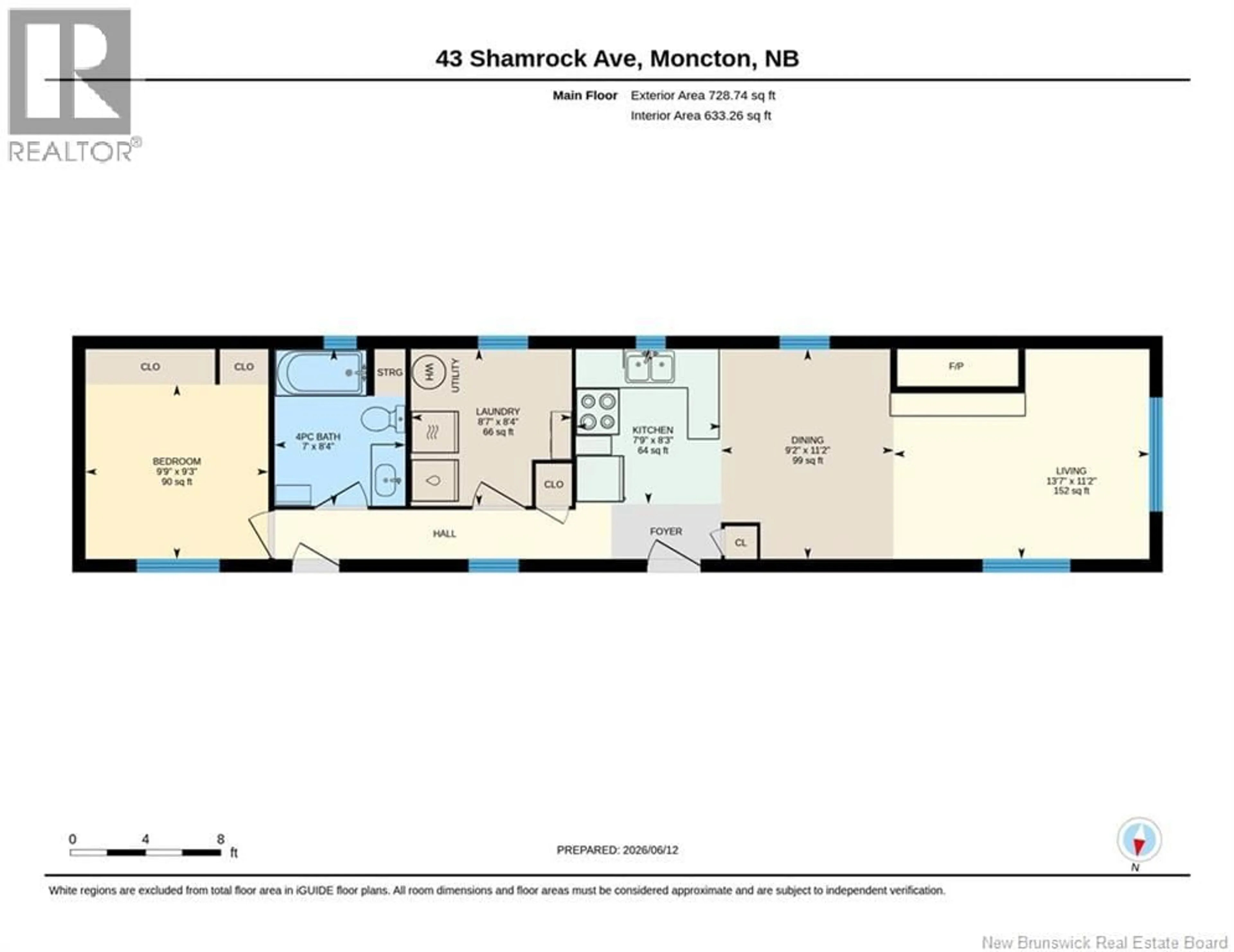 Floor plan for 43 SHAMROCK AVENUE, Moncton New Brunswick E1E2J4