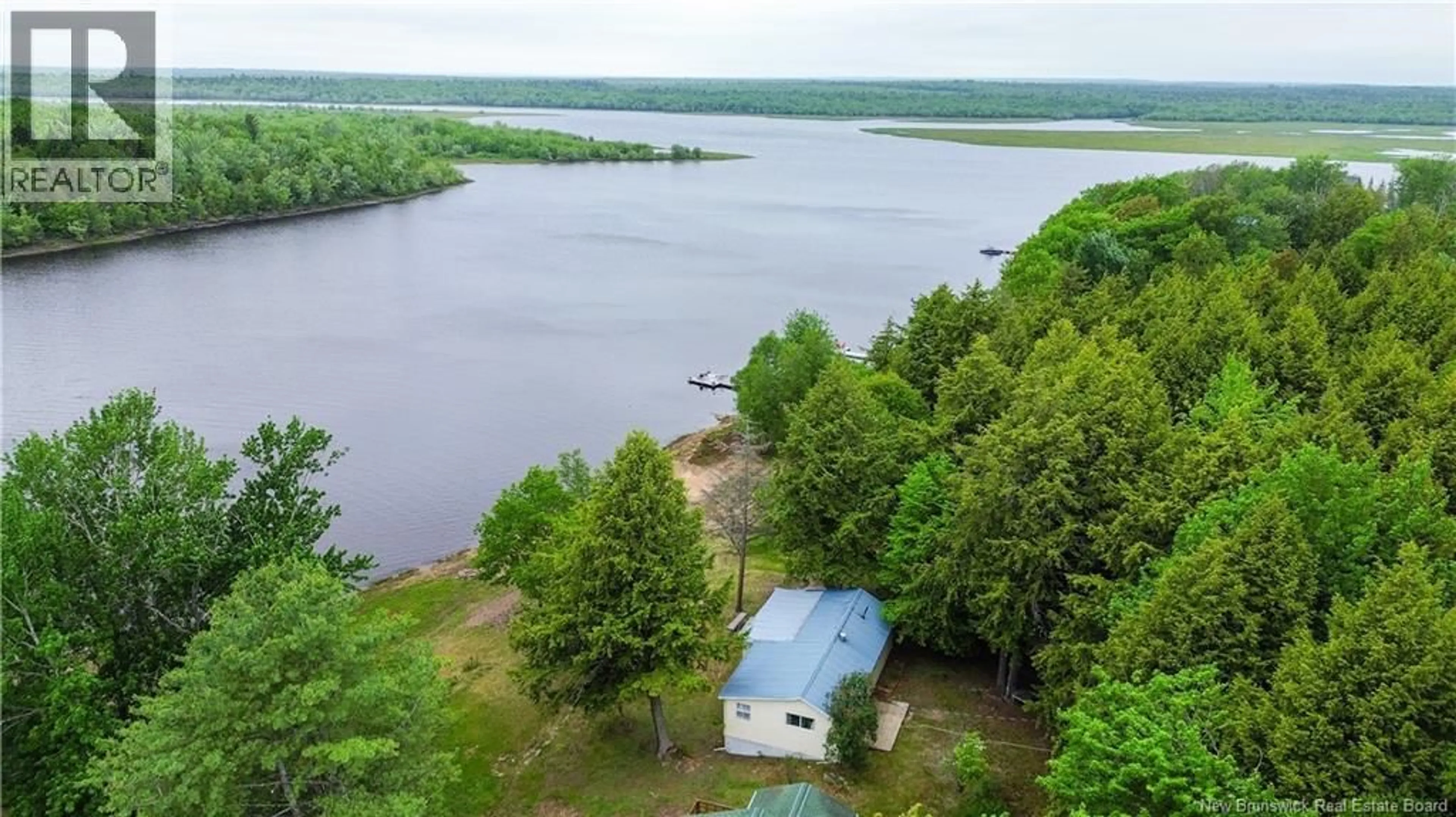 A pic from outside/outdoor area/front of a property/back of a property/a pic from drone, water/lake/river/ocean view for 5 BAILEY LANE, Lakeville Corner New Brunswick E4B1L2