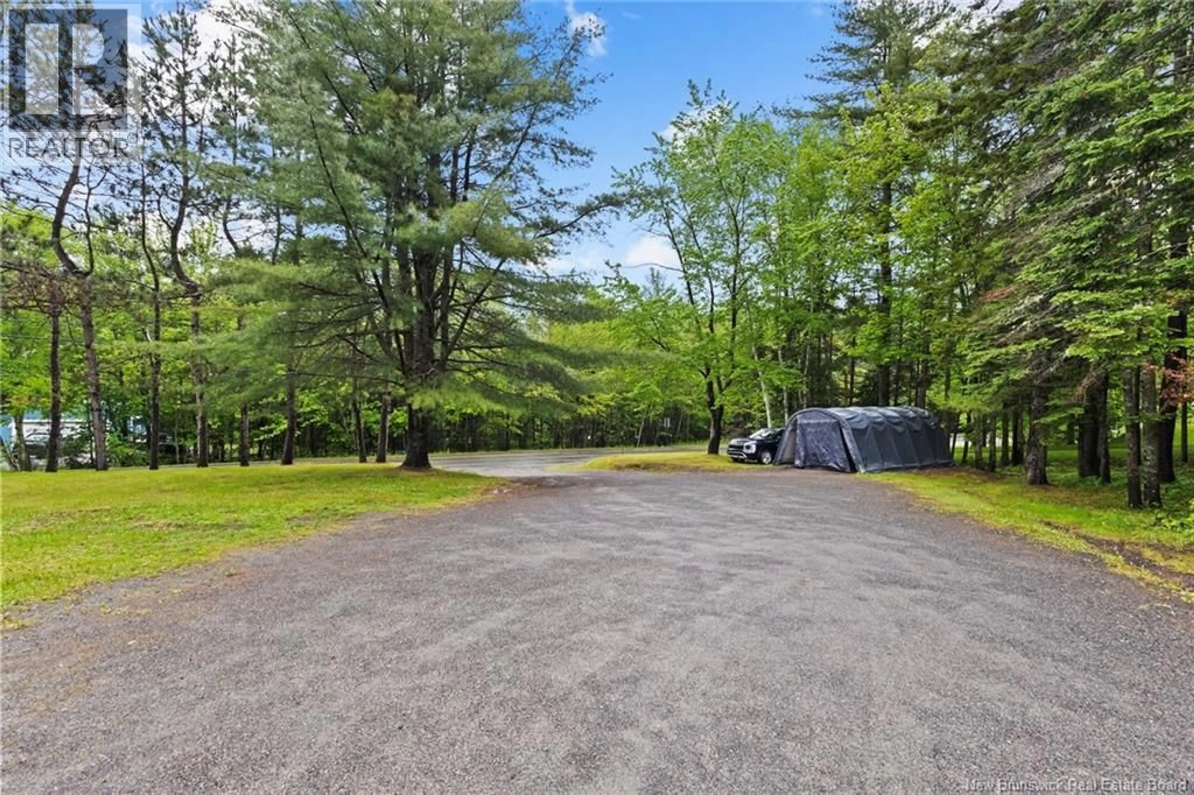 Patio, forest/trees view for 99 LAKE DRIVE, Minto New Brunswick E4B2M7