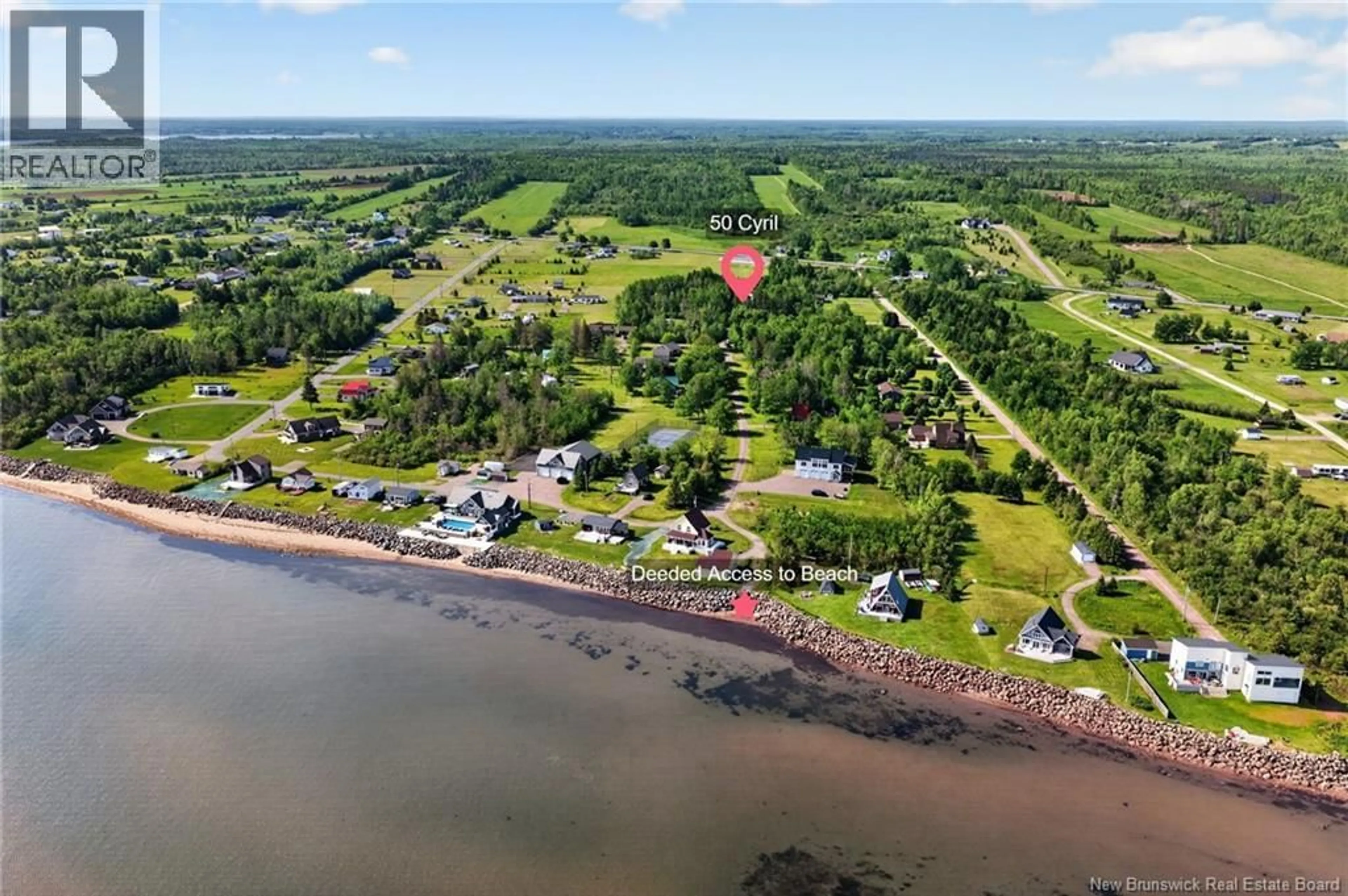 A pic from outside/outdoor area/front of a property/back of a property/a pic from drone, water/lake/river/ocean view for 50 CYRIL, Trois Ruisseaux New Brunswick E4N2Y3