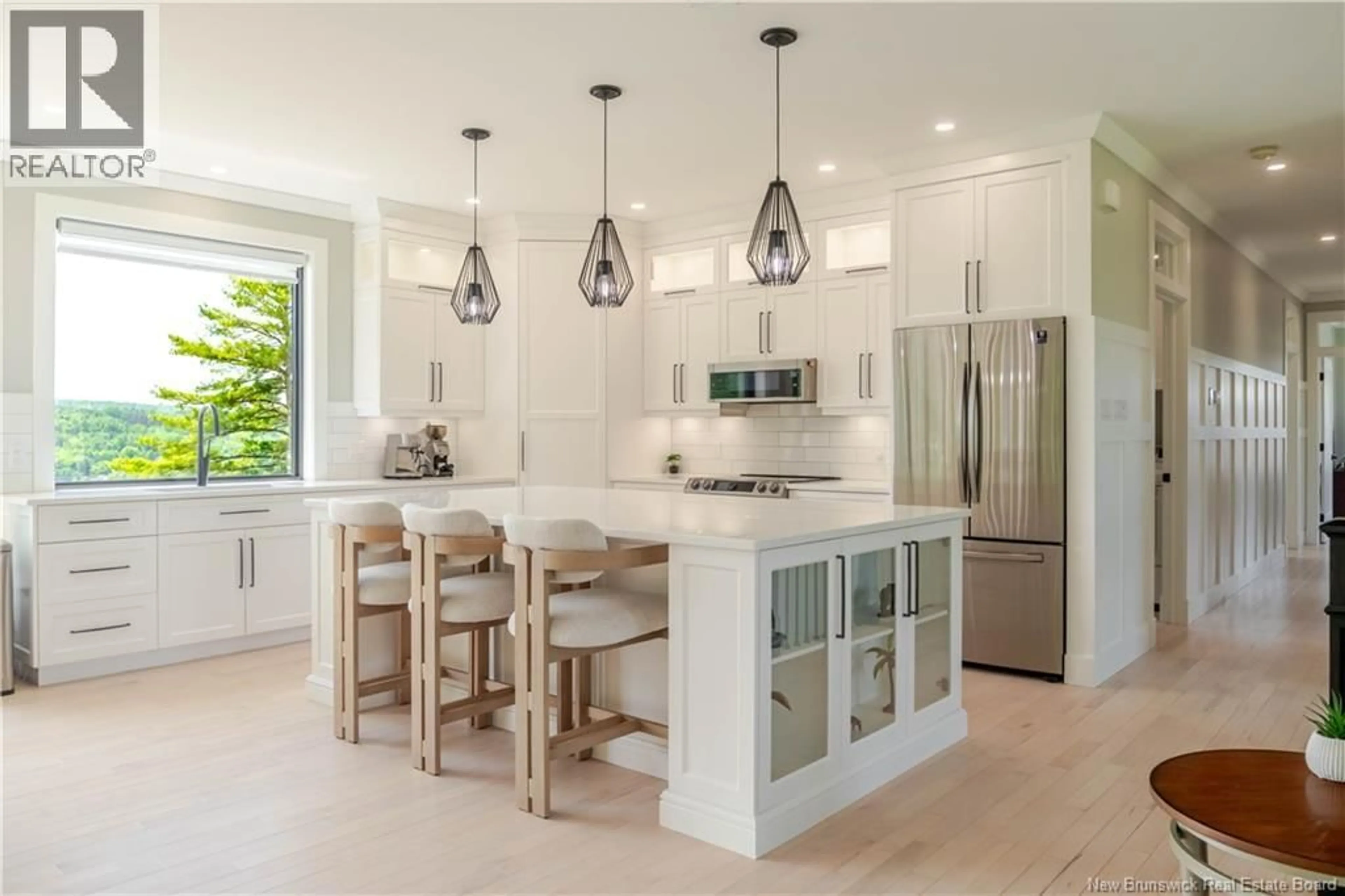 Open concept kitchen, ceramic/tile floor for 230 CROCKS POINT ROAD, Keswick Ridge New Brunswick E6L1T7