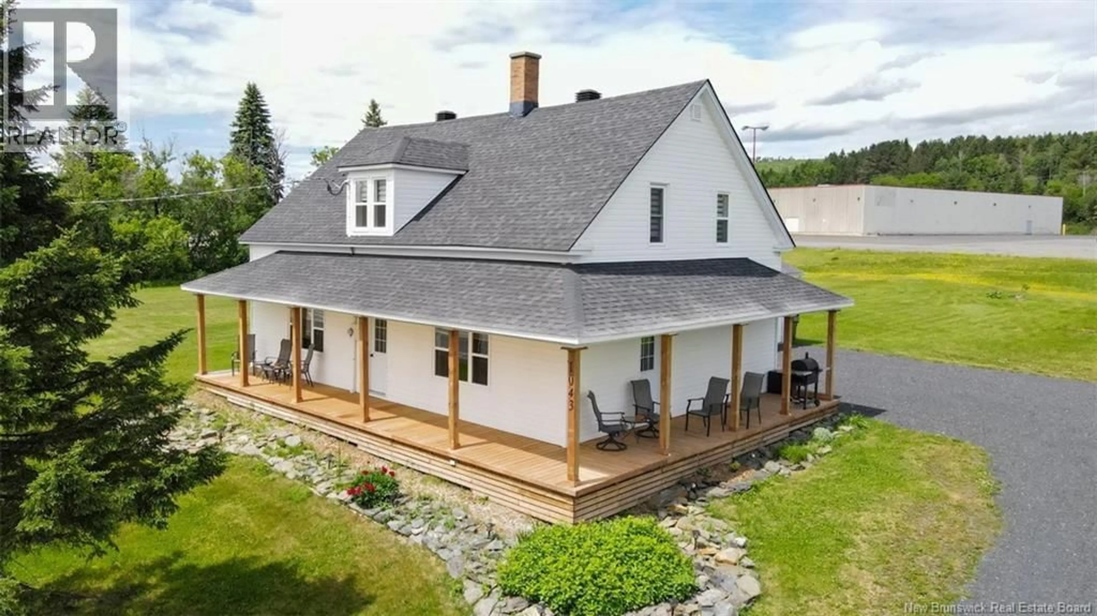 A pic from outside/outdoor area/front of a property/back of a property/a pic from drone, building for 1043 PRINCIPALE STREET, Saint-Basile New Brunswick E7C1L8