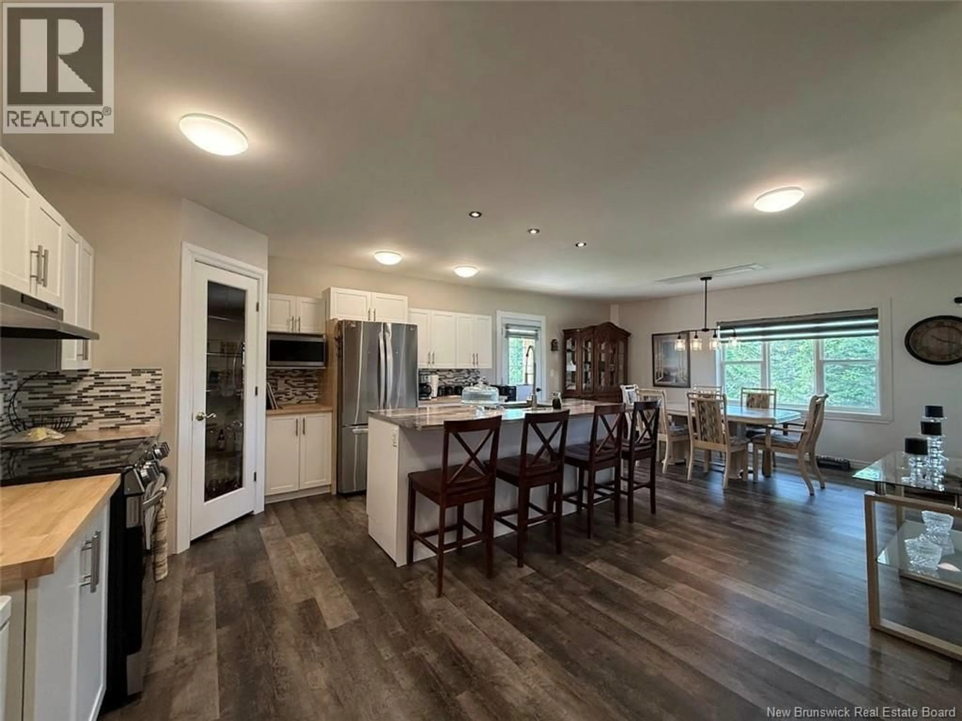 Open concept kitchen, wood/laminate floor for 1043 PRINCIPALE STREET, Saint-Basile New Brunswick E7C1L8