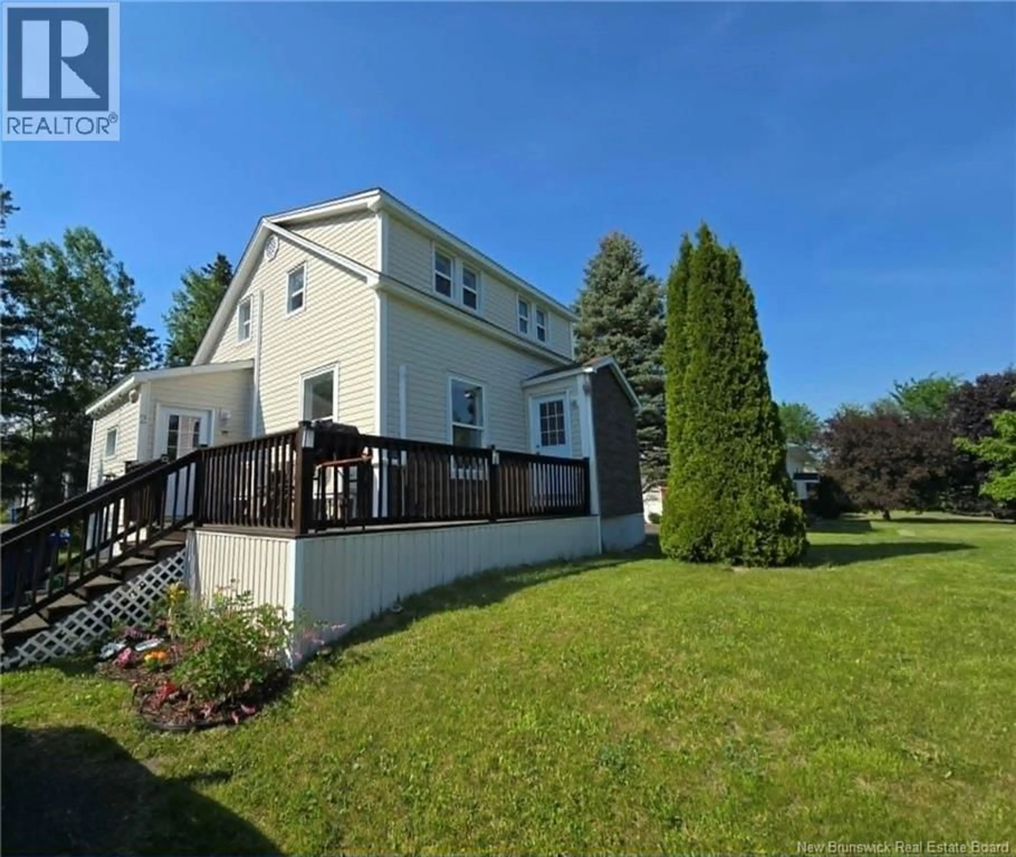 A pic from outside/outdoor area/front of a property/back of a property/a pic from drone, water/lake/river/ocean view for 2 MORTON STREET, Miramichi New Brunswick E1V6V7