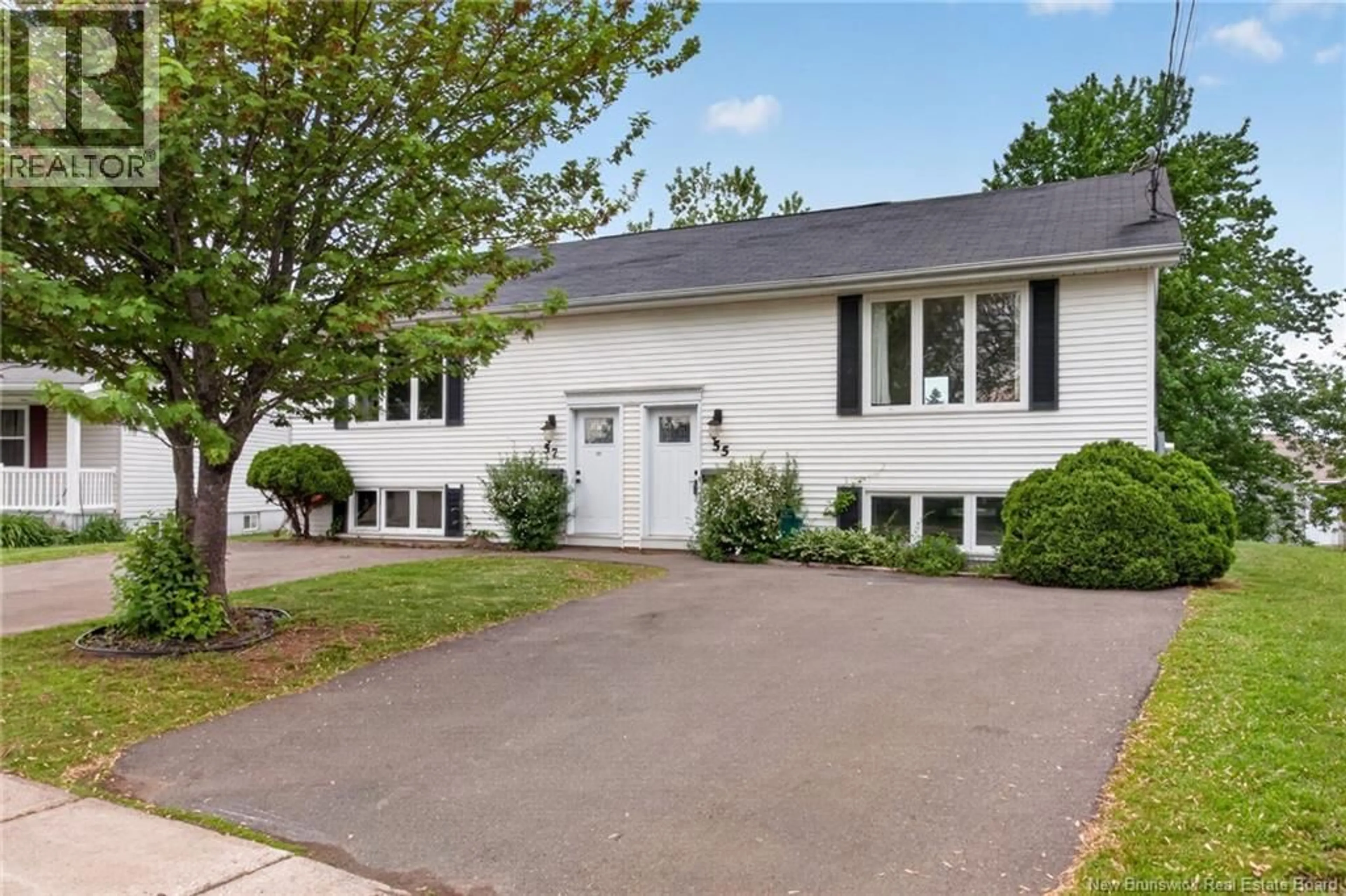 Home with vinyl exterior material, street for 55-57 GALBRAITH CRESCENT, Moncton New Brunswick E1G2G4
