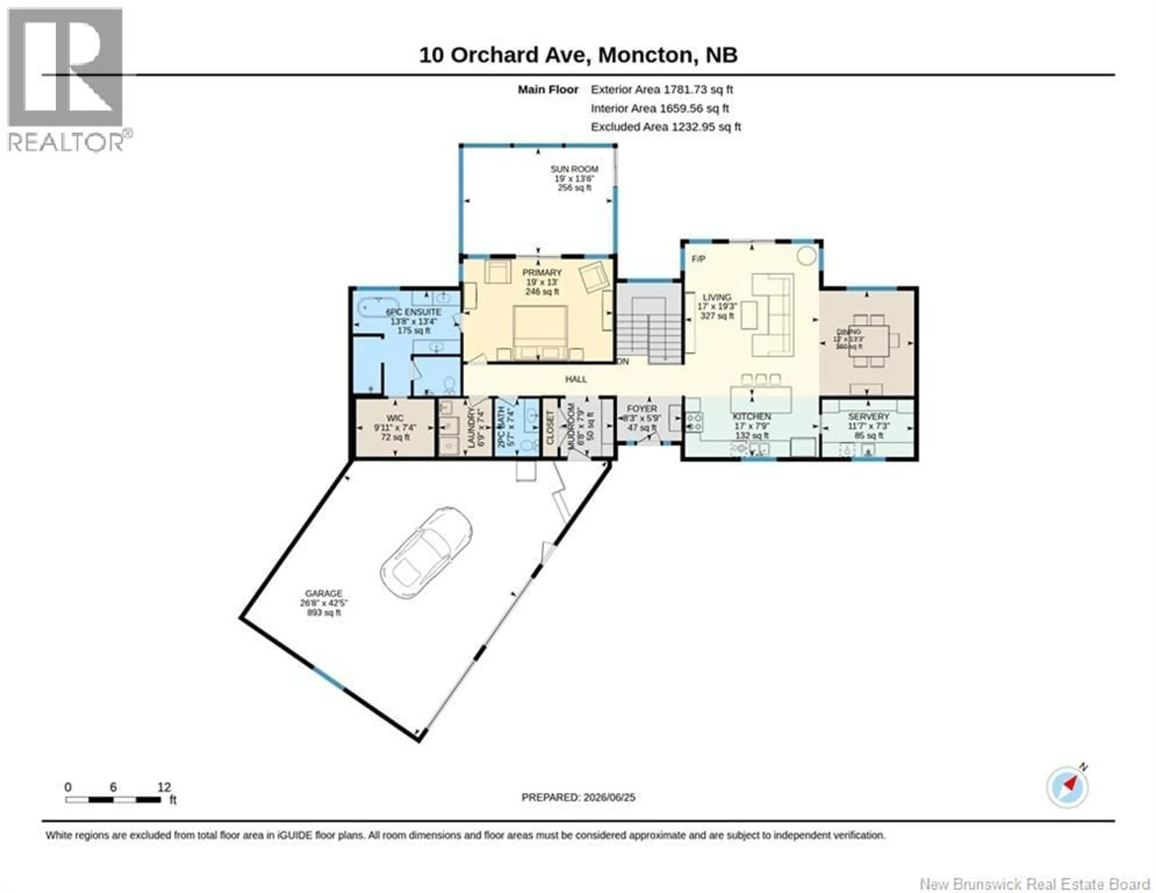 Floor plan for 10 ORCHARD AVENUE, Irishtown New Brunswick E1H0N5