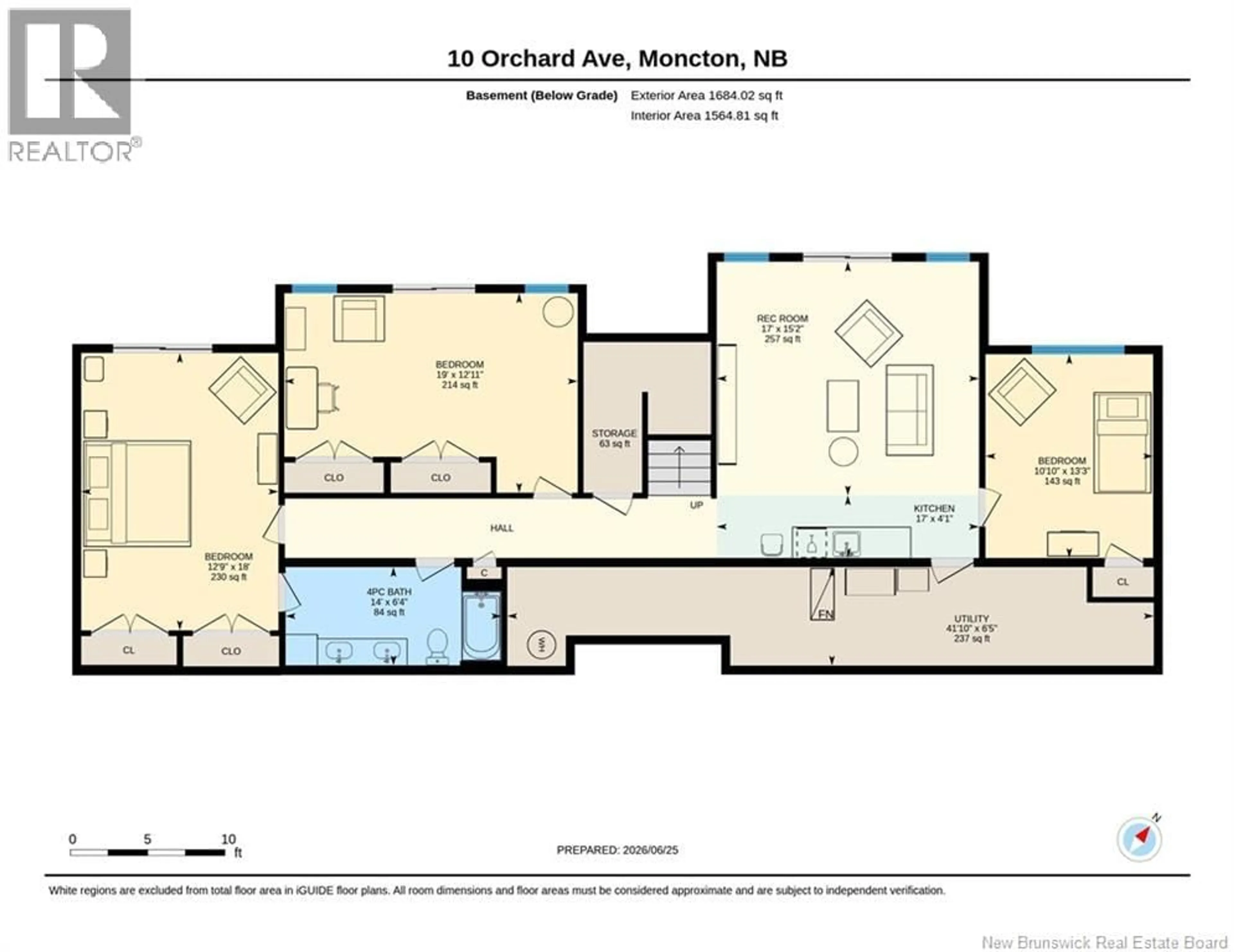 Floor plan for 10 ORCHARD AVENUE, Irishtown New Brunswick E1H0N5