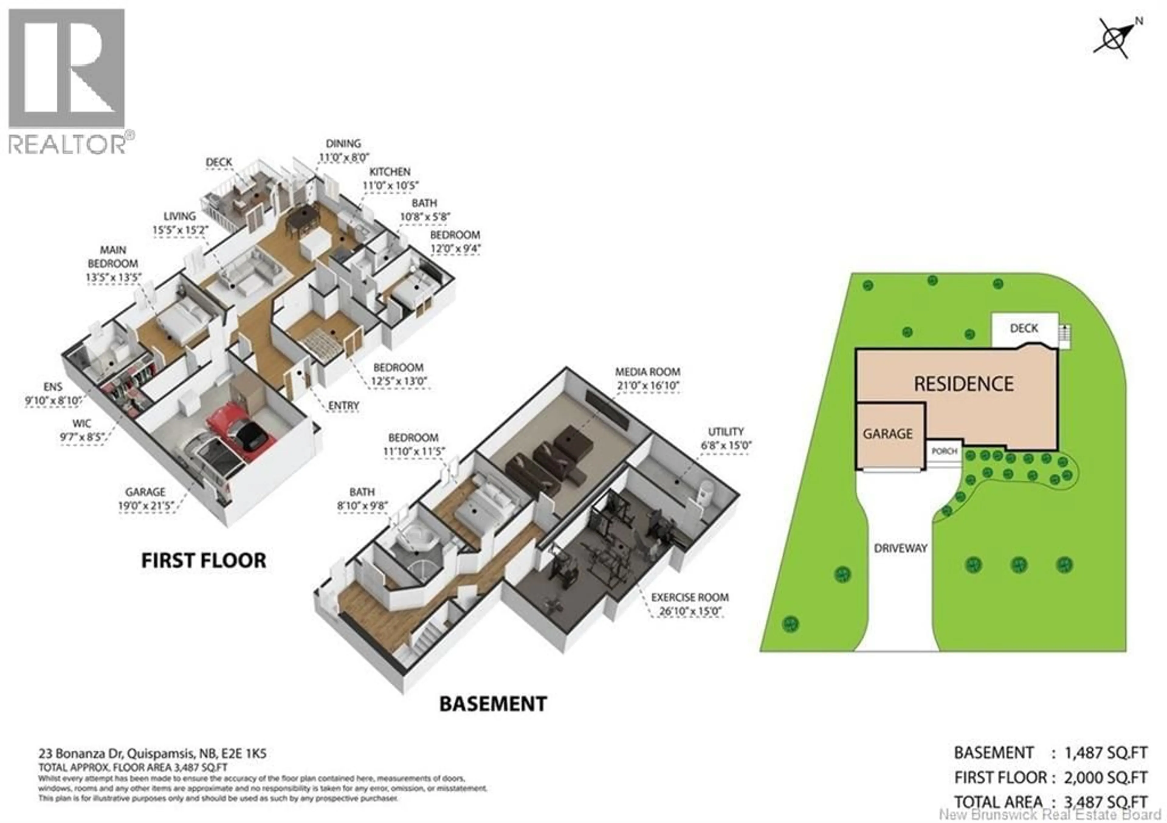 Floor plan for 23 BONANZA DRIVE, Quispamsis New Brunswick E2E1K6