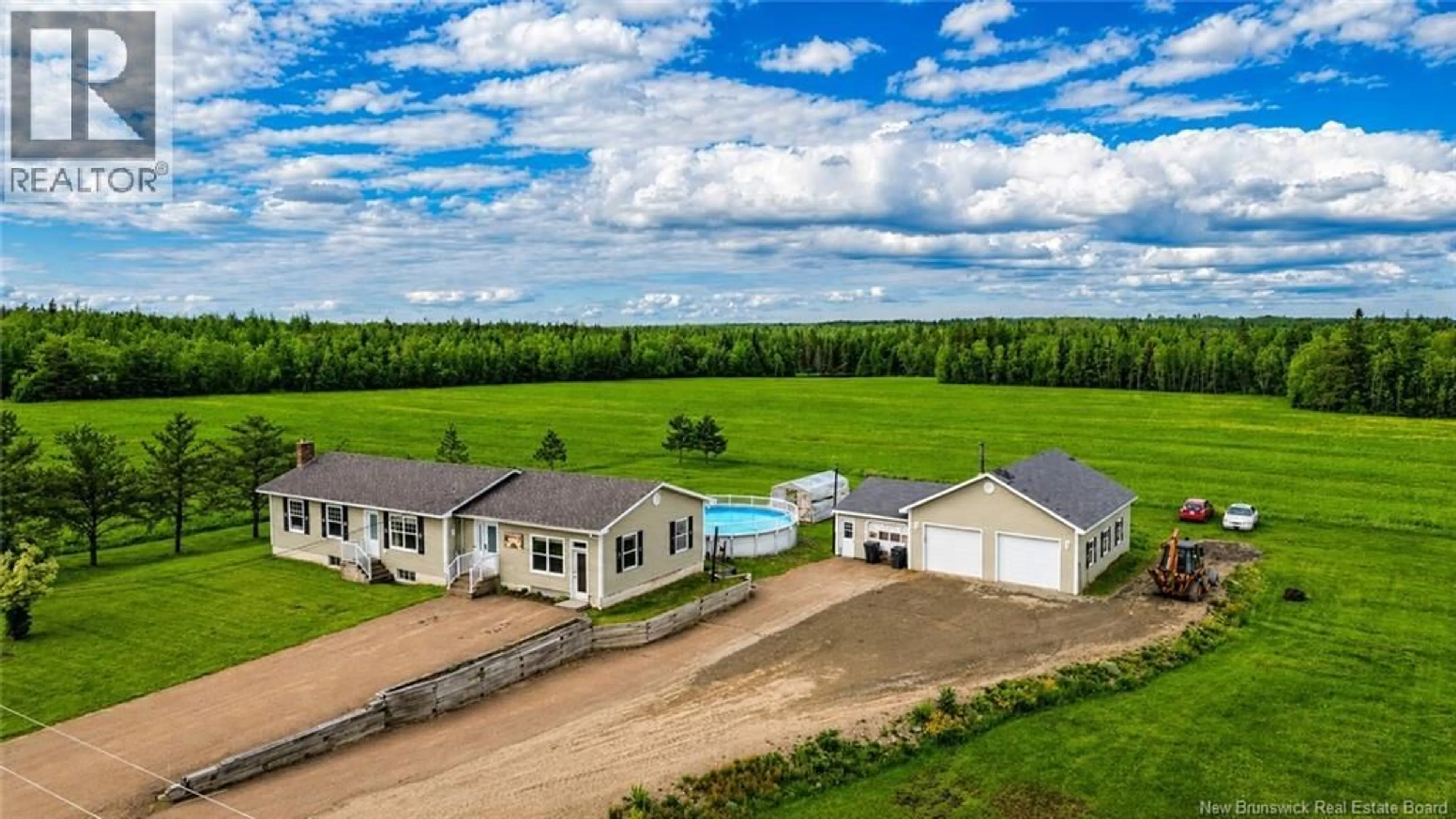A pic from outside/outdoor area/front of a property/back of a property/a pic from drone, unknown for 10913 ROUTE 126, Rogersville New Brunswick E4Y2K9
