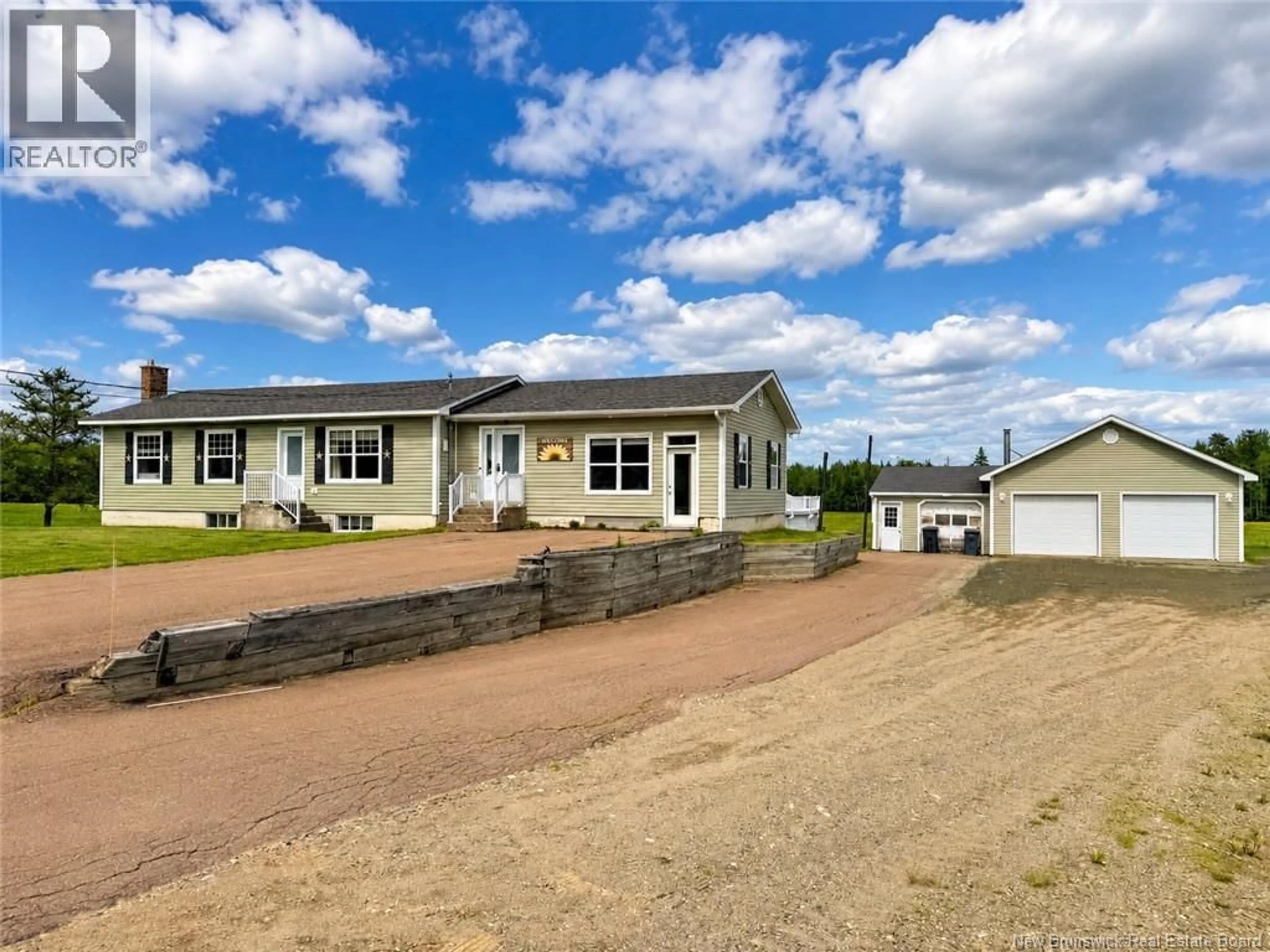 A pic from outside/outdoor area/front of a property/back of a property/a pic from drone, street for 10913 ROUTE 126, Rogersville New Brunswick E4Y2K9