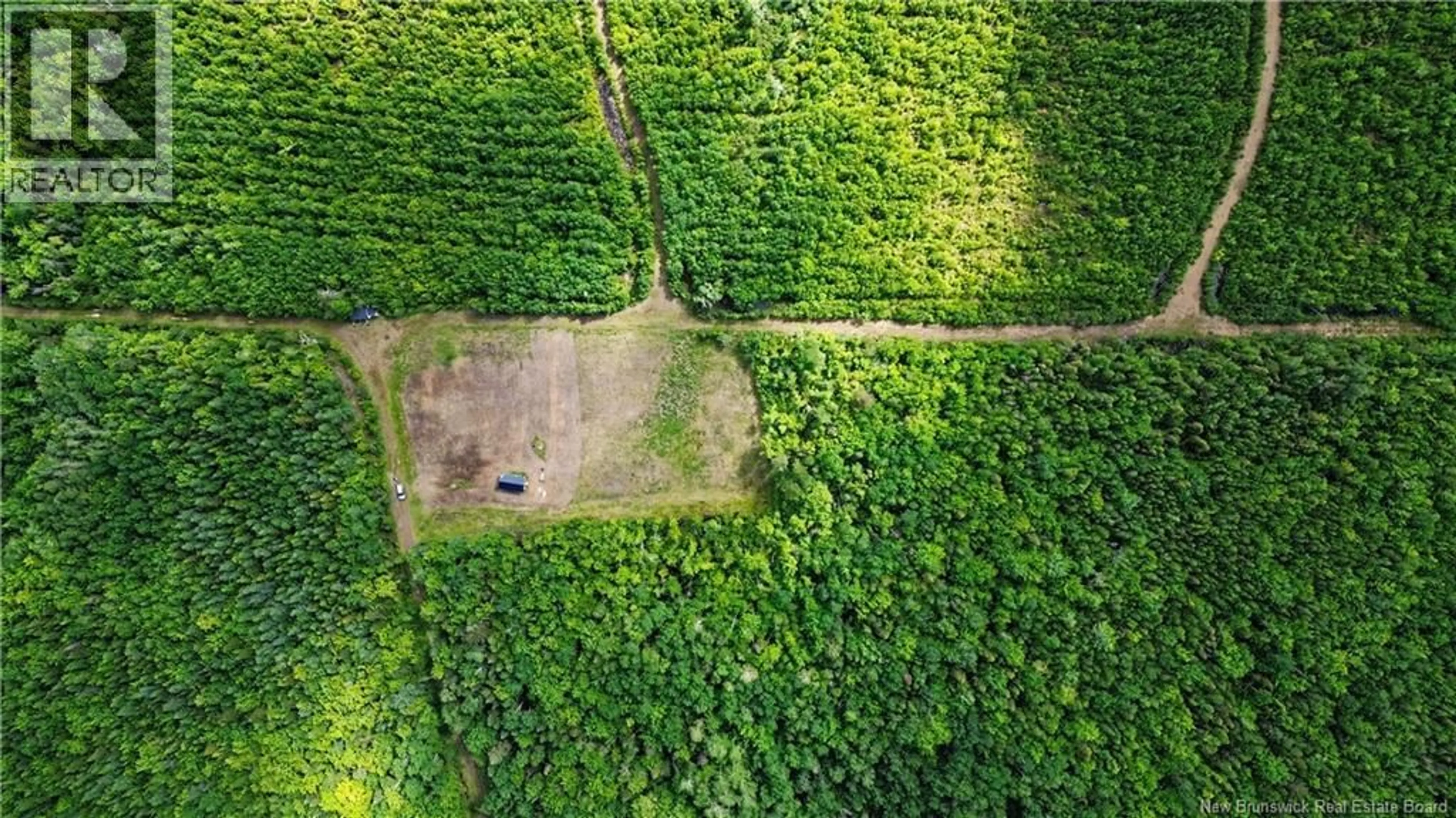 A pic from outside/outdoor area/front of a property/back of a property/a pic from drone, forest/trees view for LOT SAPIN COURT, Rogersville New Brunswick E4Y1W5