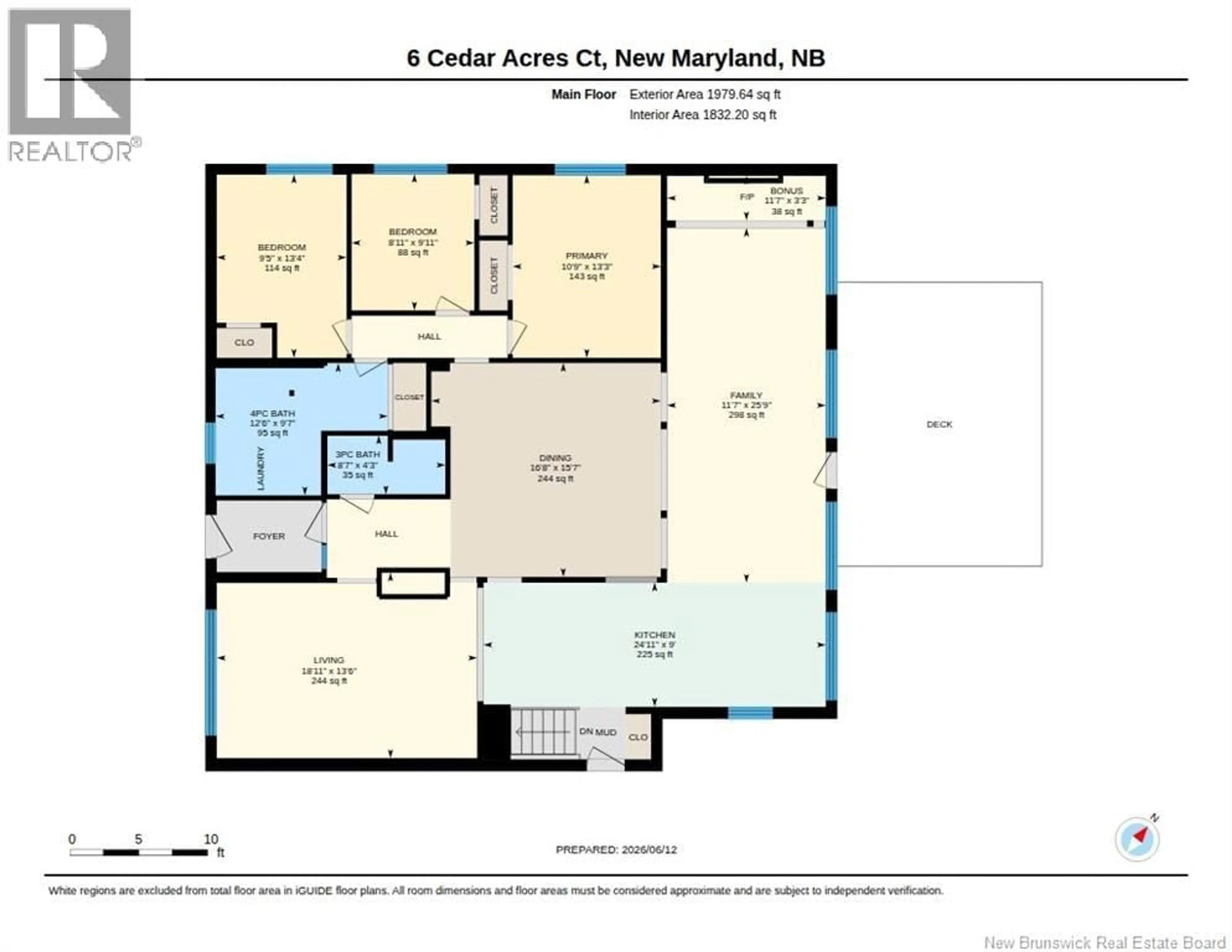 Floor plan for 6 CEDAR ACRES COURT, New Maryland New Brunswick E3C1G9