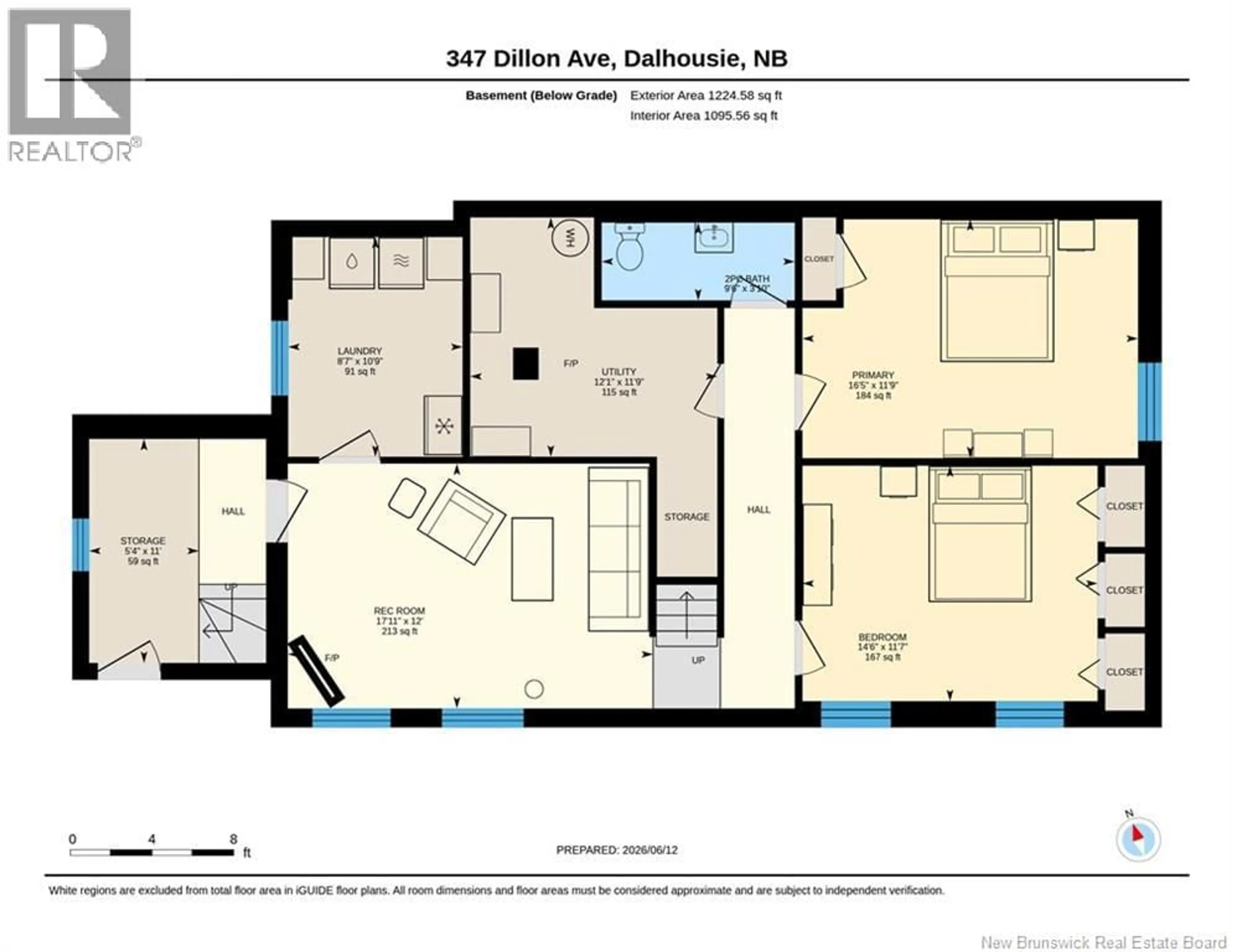 Floor plan for 347 DILLON AVENUE, Dalhousie New Brunswick E8C1N4