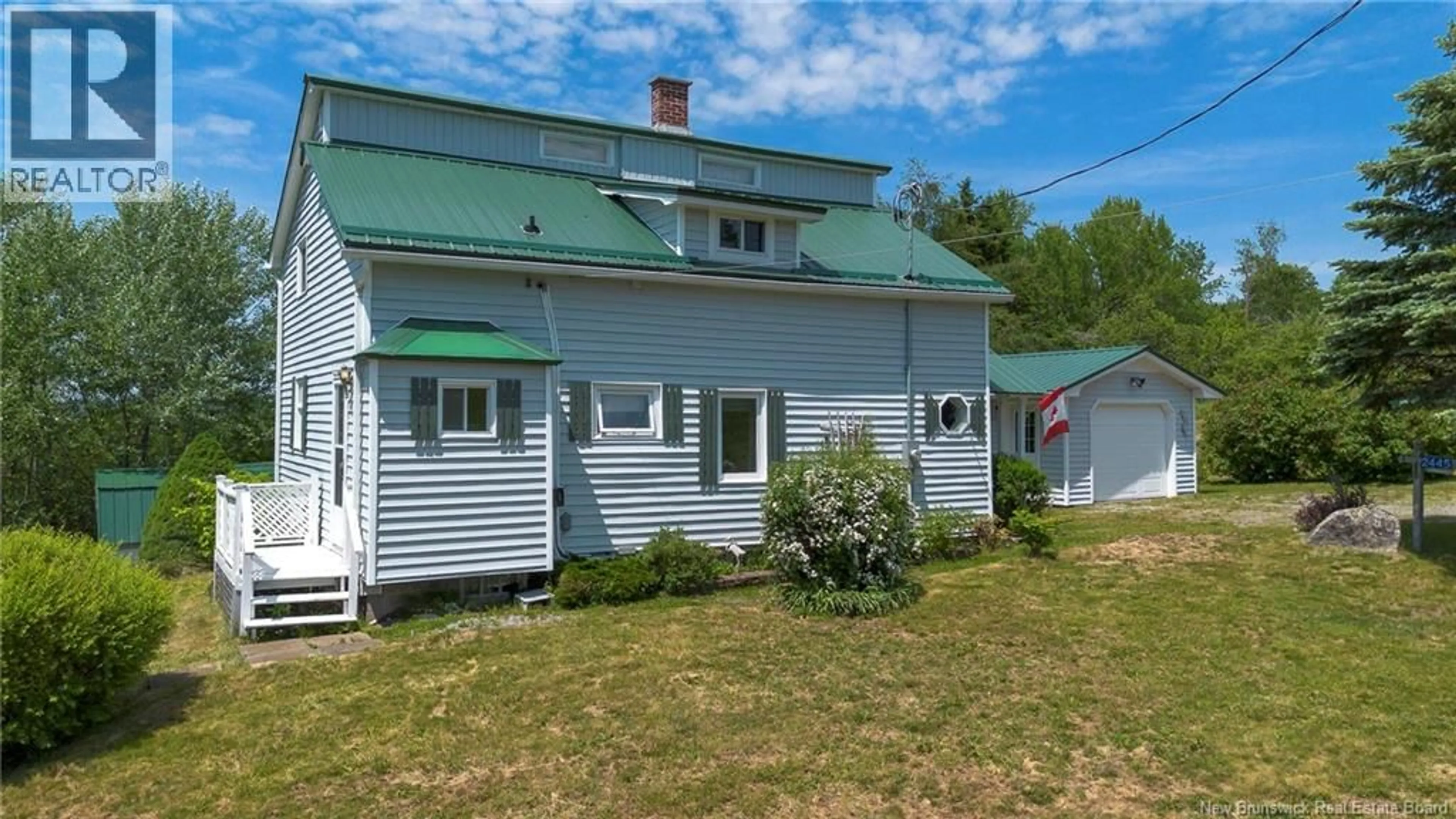 A pic from outside/outdoor area/front of a property/back of a property/a pic from drone, building for 2445 ROUTE 705, Belyeas Cove New Brunswick E5T4B9
