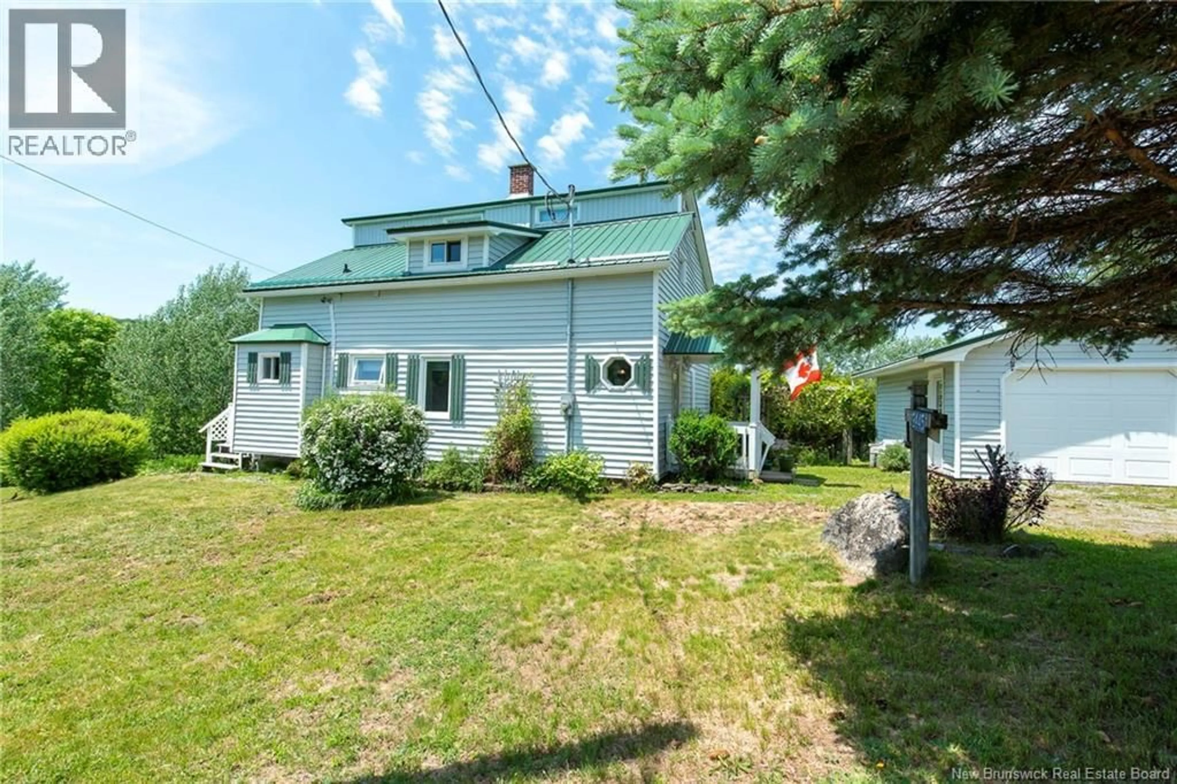 A pic from outside/outdoor area/front of a property/back of a property/a pic from drone, street for 2445 ROUTE 705, Belyeas Cove New Brunswick E5T4B9