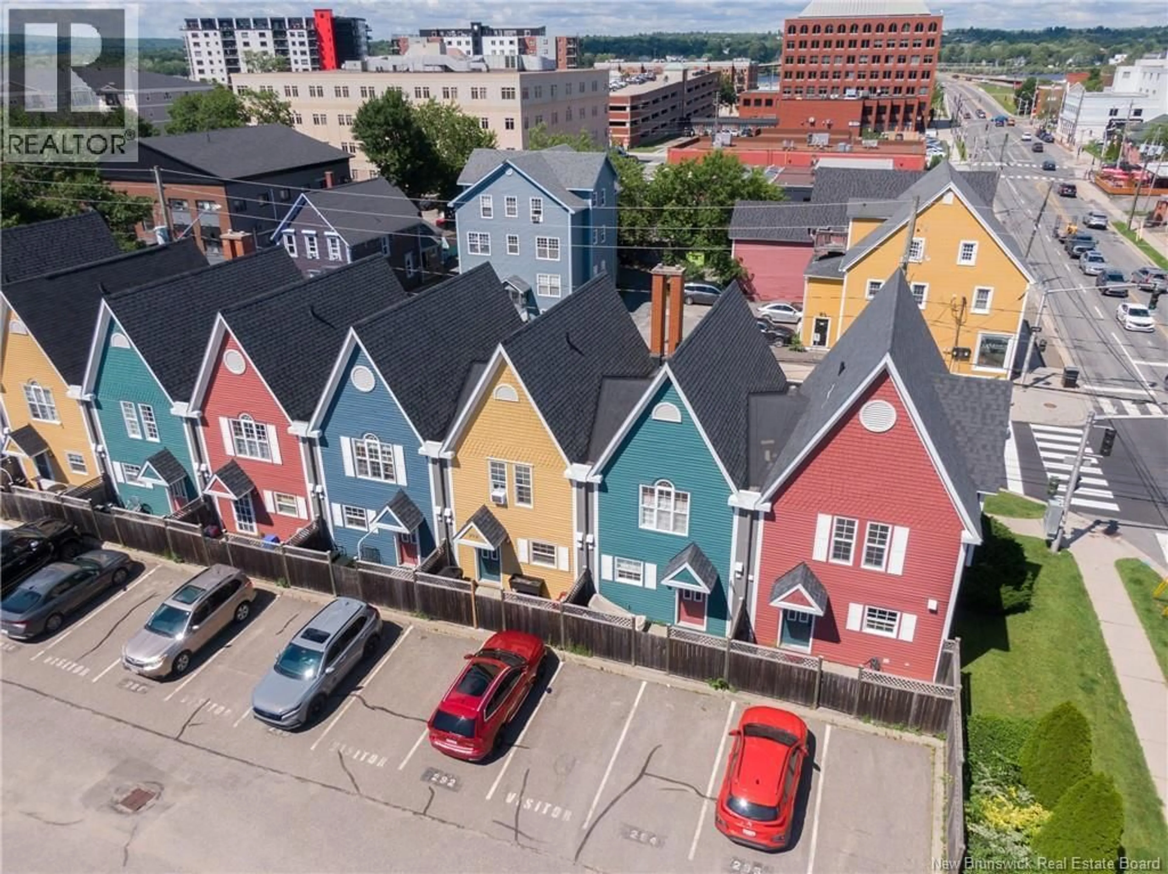 A pic from outside/outdoor area/front of a property/back of a property/a pic from drone, city buildings view from balcony for 296 BRUNSWICK STREET, Fredericton New Brunswick E3B1G9