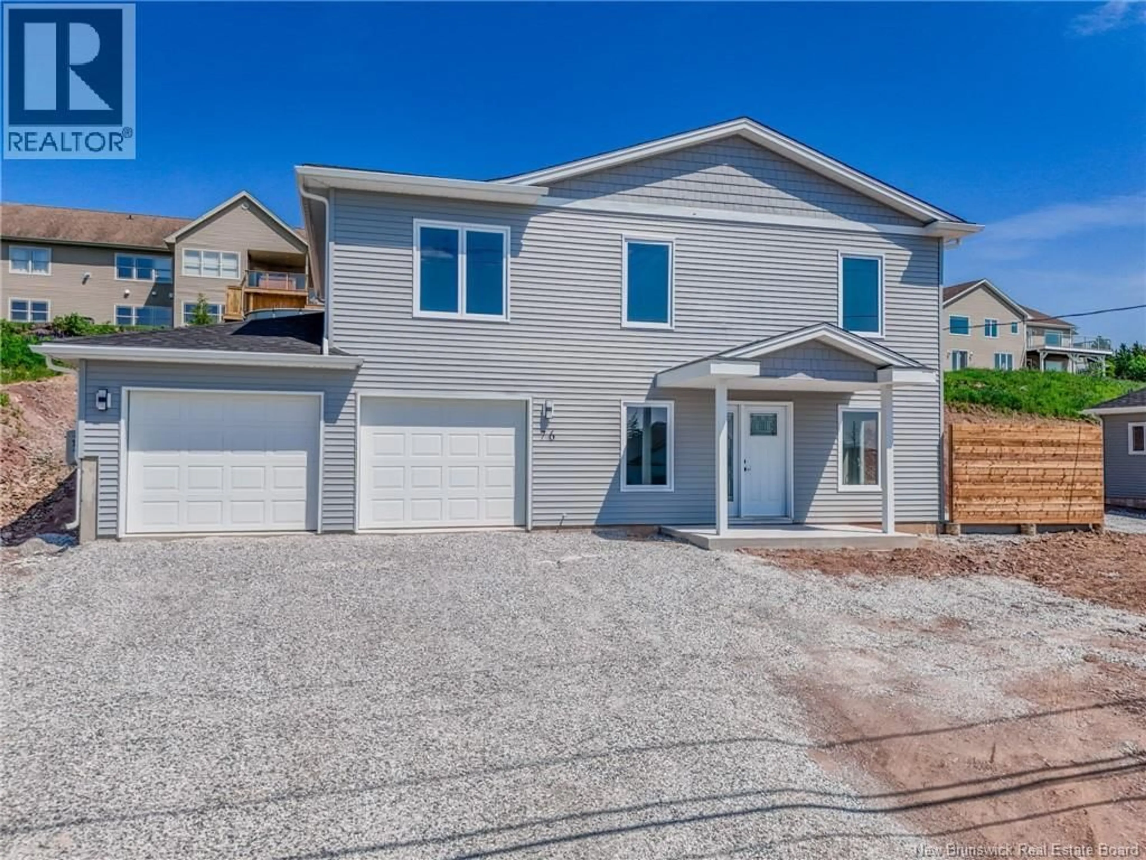 Home with vinyl exterior material, street for 76 SQUIRE DRIVE, Quispamsis New Brunswick E2G0B5